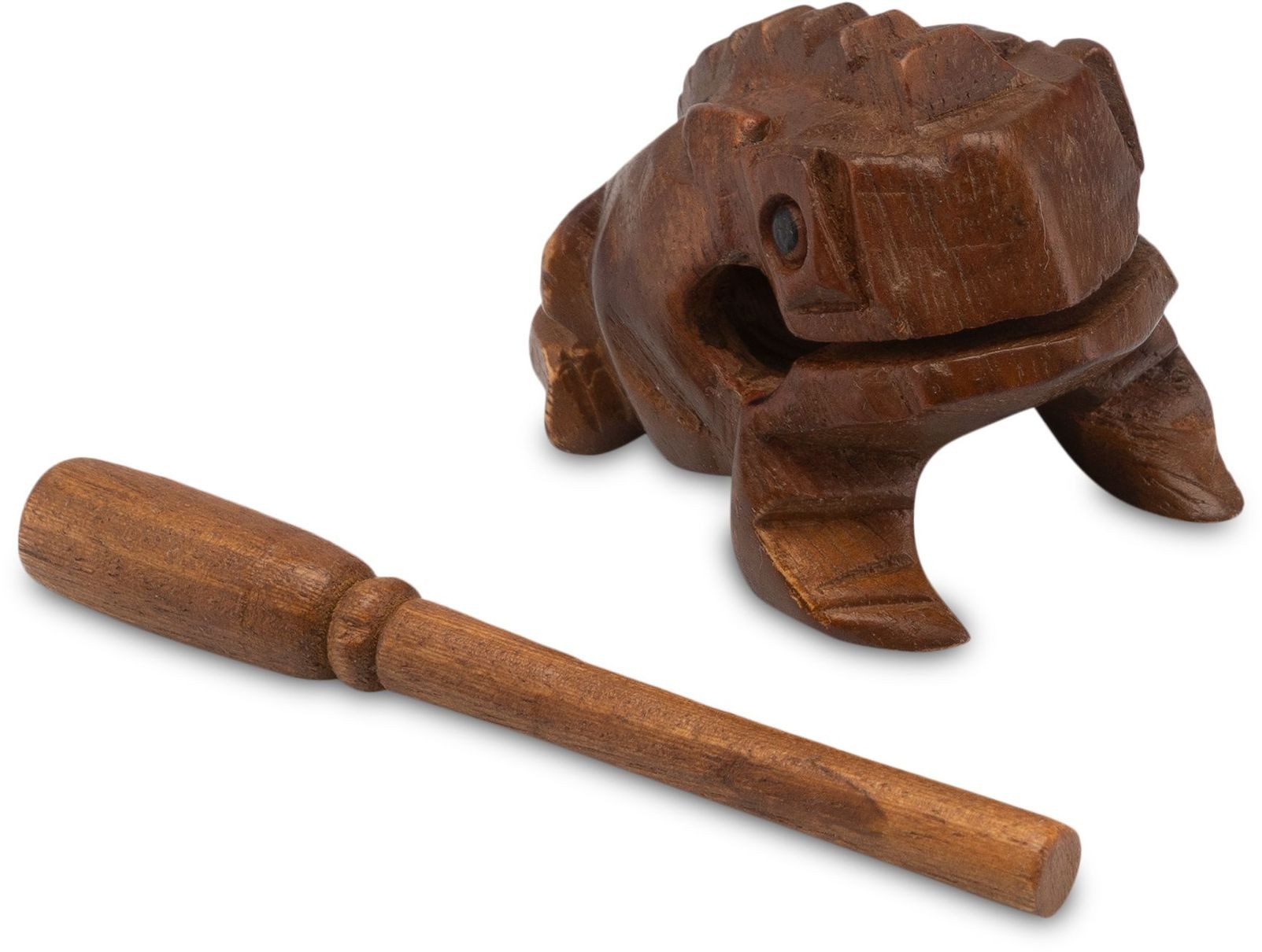 Logoplay Holzspiele Spiel, Klangfrosch Gr. 2 - 7 cm - Klangtier - Musik-/Percussion-Instrument aus Holz Holzspielzeug