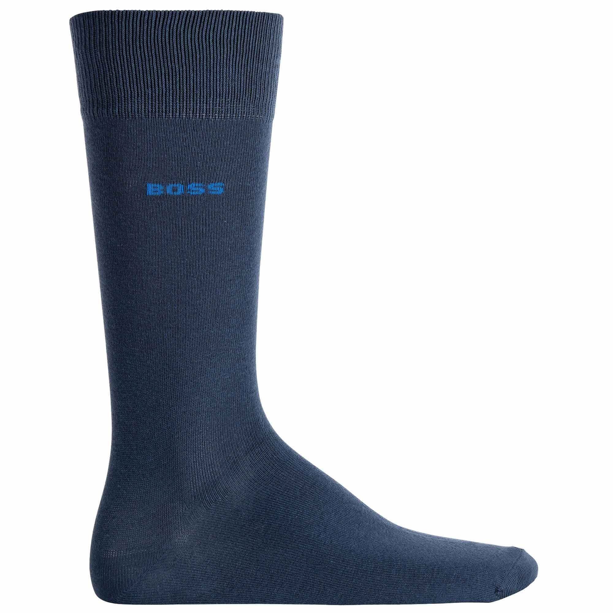 BOSS Kurzsocken Uni RS Finest 6er Pack CC, Colors - Herren Socken, Blau/Hellblau/Schwarz