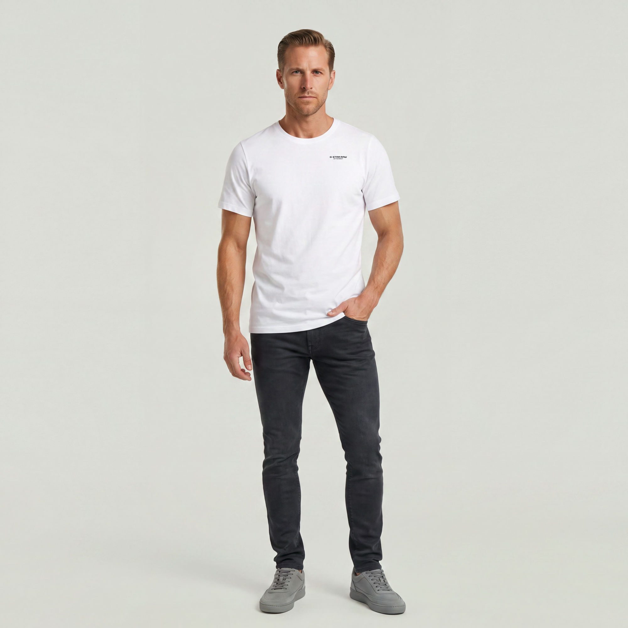 G-STAR T-Shirt Slim Base T-Shirt – Bild 4 von 5