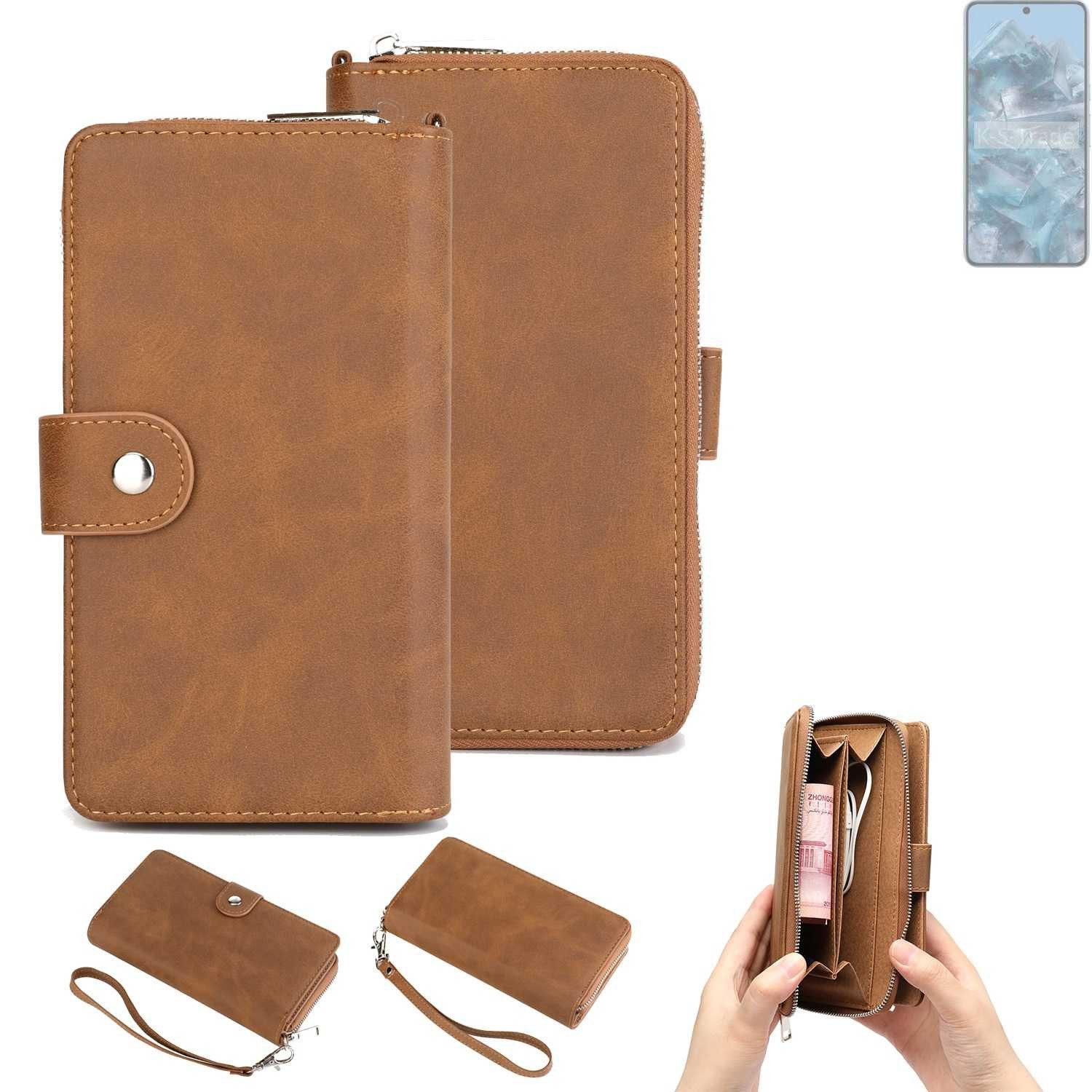 K-S-Trade Handyhülle für Google Pixel 8 Pro, Handyhülle Schutzhülle & Portemonnee Tasche Handytasche Case Etui