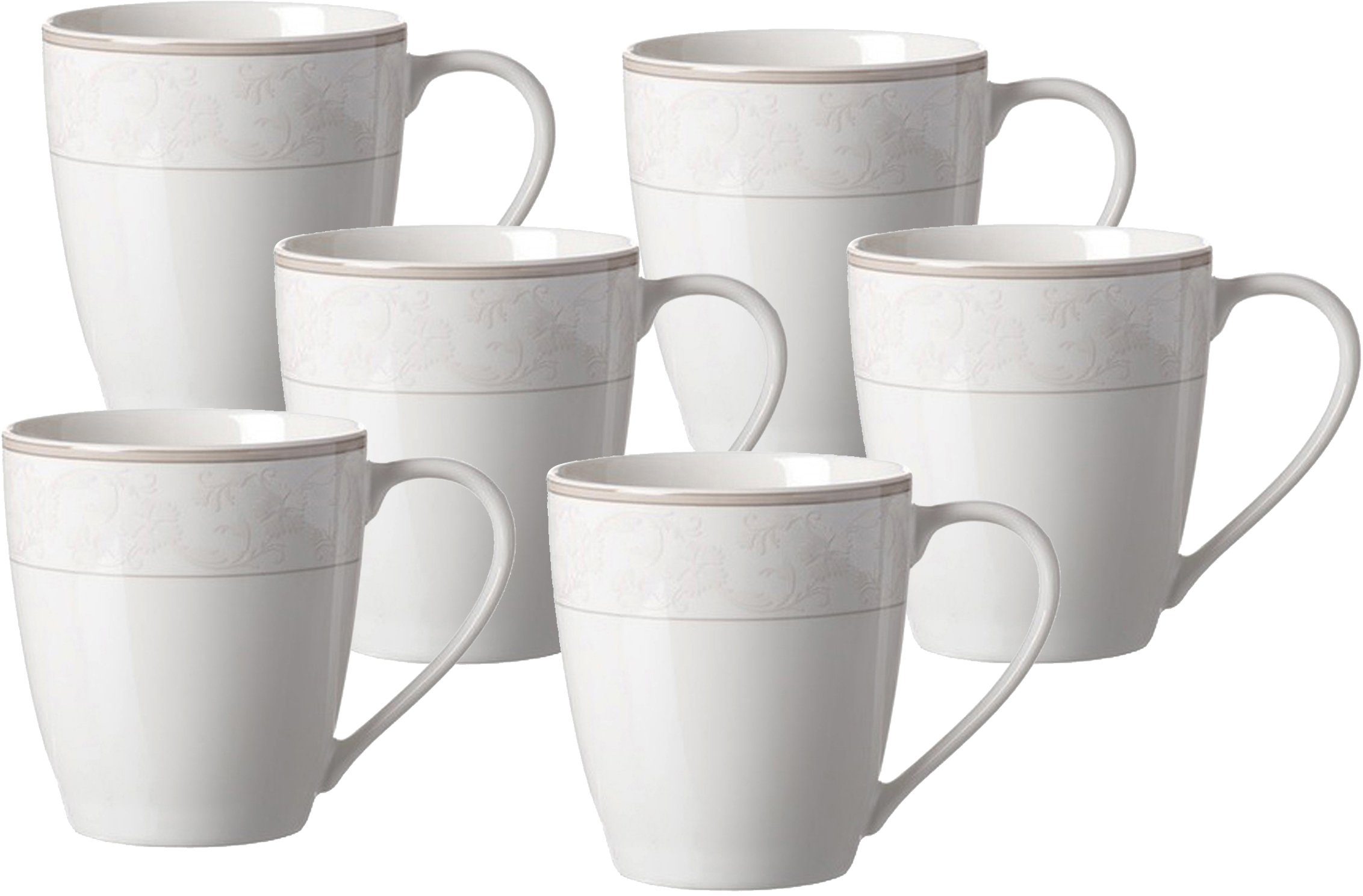 Ritzenhoff & Breker Becher Isabella, 6-tlg., Porzellan, mit extravagantem Dekor, 6-teilig