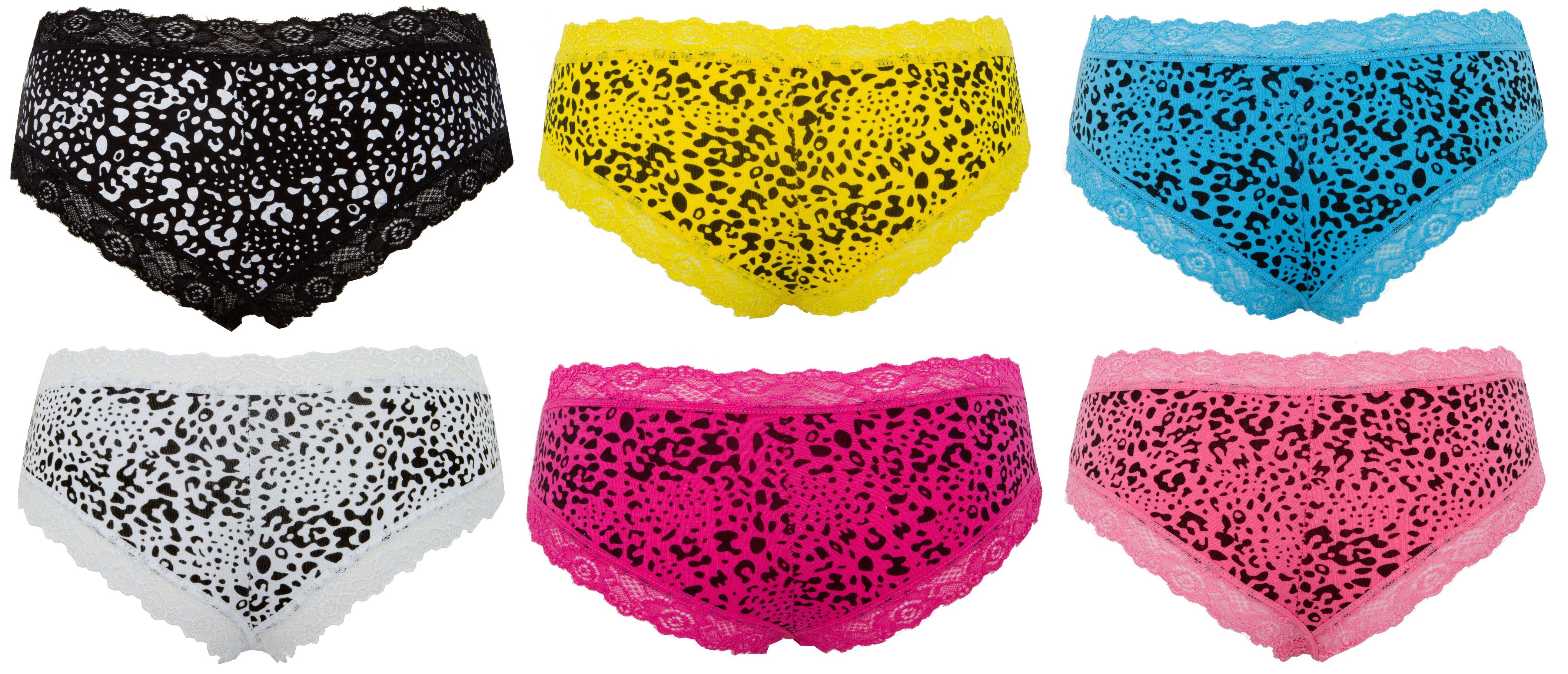 mit Knickers 86797 6er Spitze Teen Teen Pack Uni Knickers French AvaMia French Hipster 6er-Pack) Spitze Pack 86797 mit Damen 6er Panty Damen Hotpants (Spar-Set, Pantys Hipster Uni Hotpants Pantys