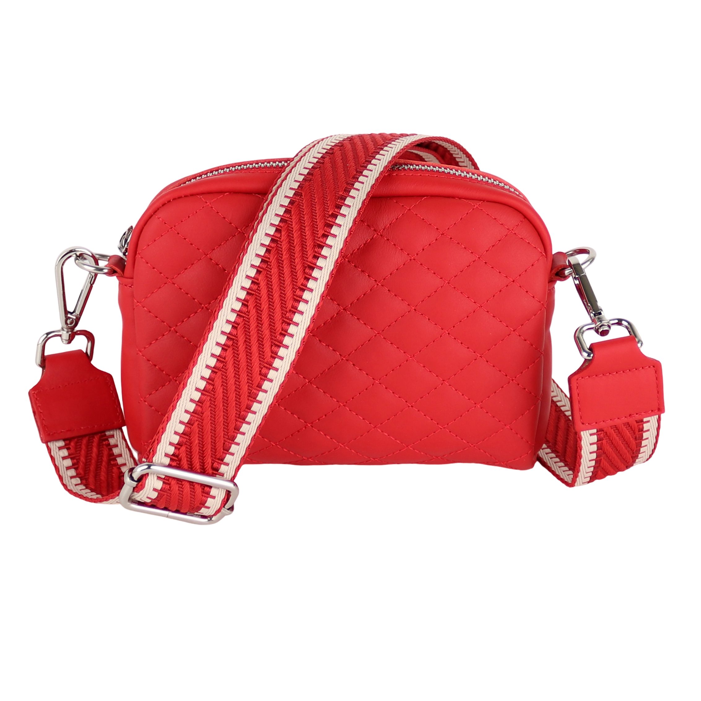 Umhängetasche Damen klein Crossbody Bag, Echtleder Made in Italy