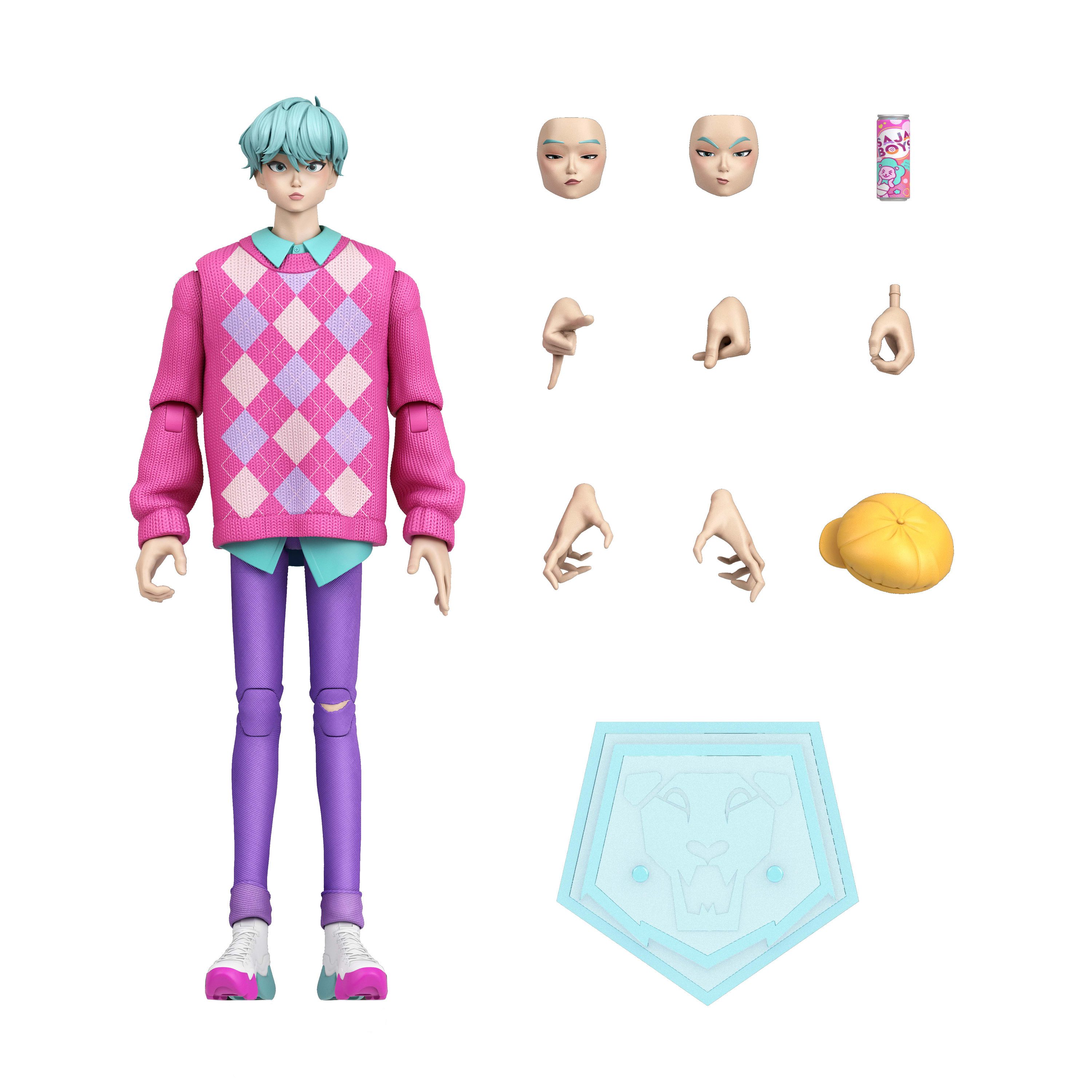 Mattel® Actionfigur KPop Demon Hunters Saja Boys Baby-Actionfigur Soda Pop, beweglich