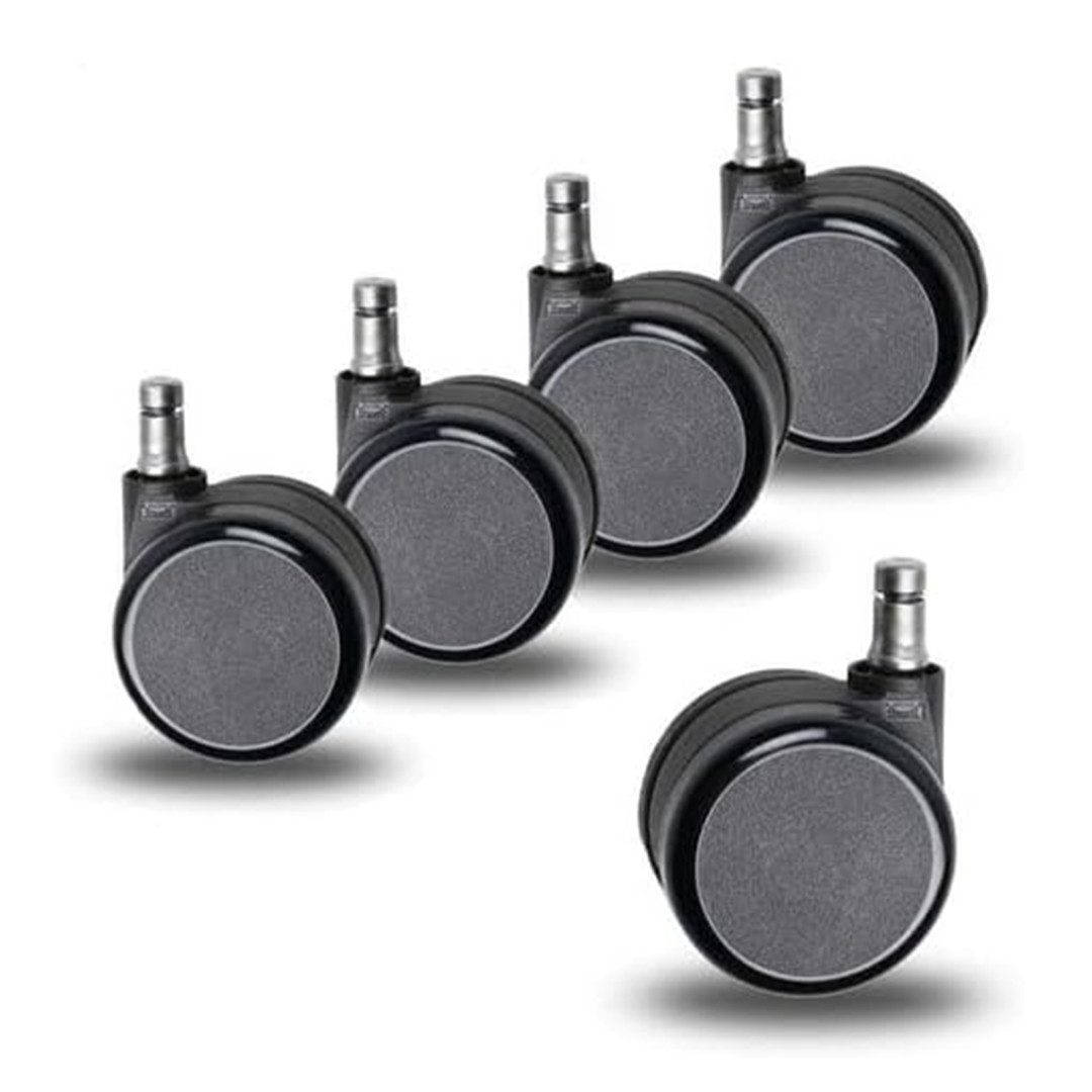 Dauphin Stuhlrolle 5er Rollenset, Stuhlrollen, Ersatzrollen, Stiftdurchmesser 11mm, (Set, 5 Set)