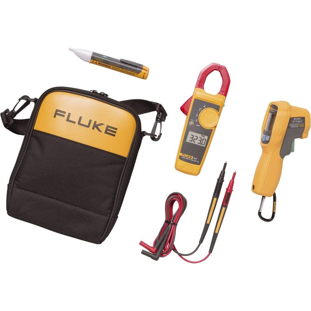 Fluke Multimeter 62 MAX+/323/1AC Werksstandard IR-Thermometer, (ohne Zertifikat) Strommesszange