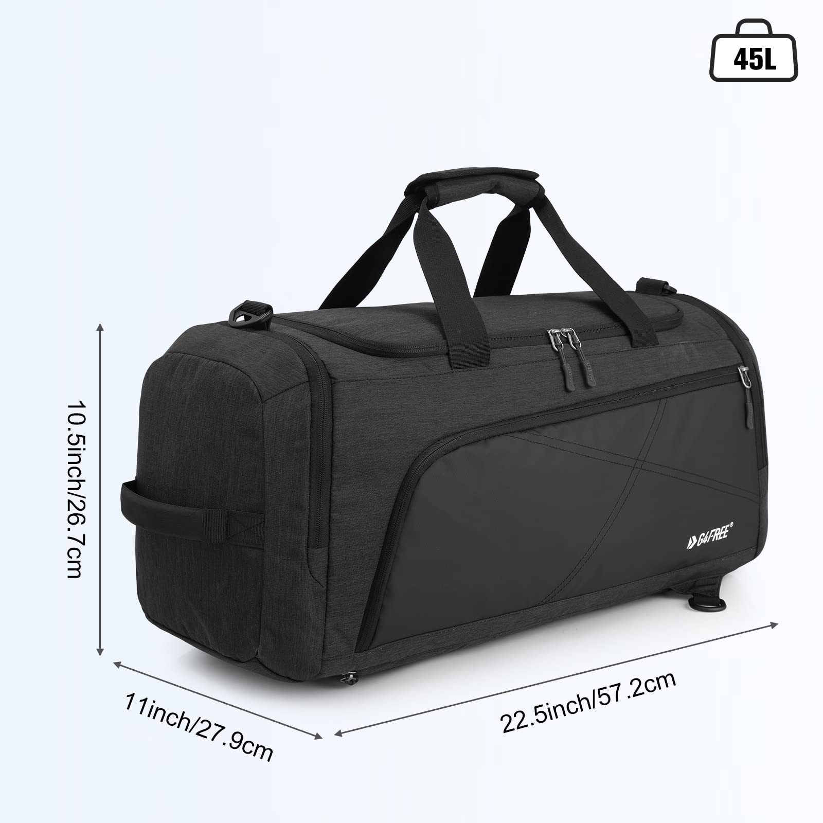 G4Free Sporttasche, 45L/60L Drei-in-Eins-Reiserucksack/Sporttasche günstig online kaufen