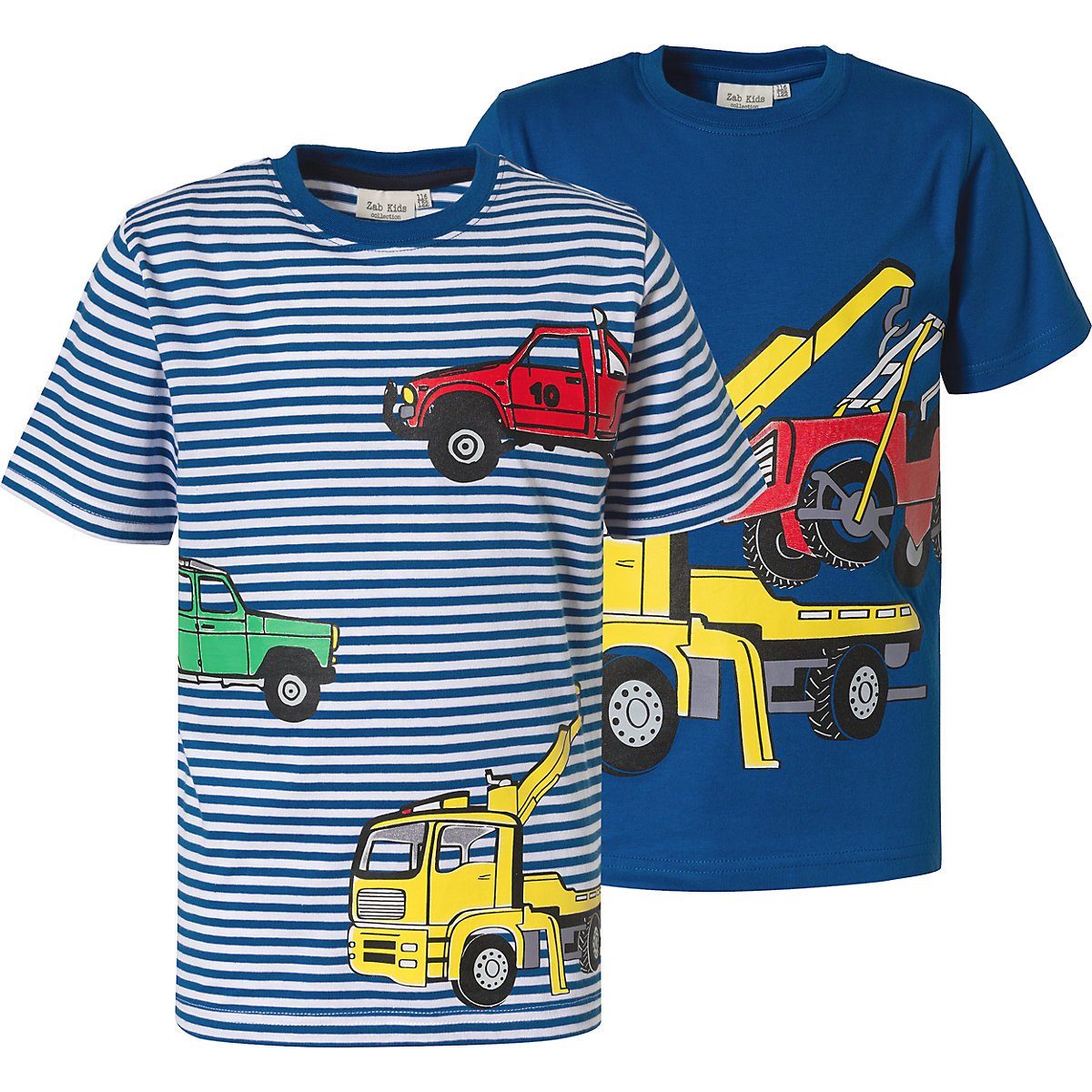 Kinder Kids (Gr. 92 - 146) MyToys-COLLECTION T-Shirt T-Shirt Doppelpack für Jungen von ZAB kids
