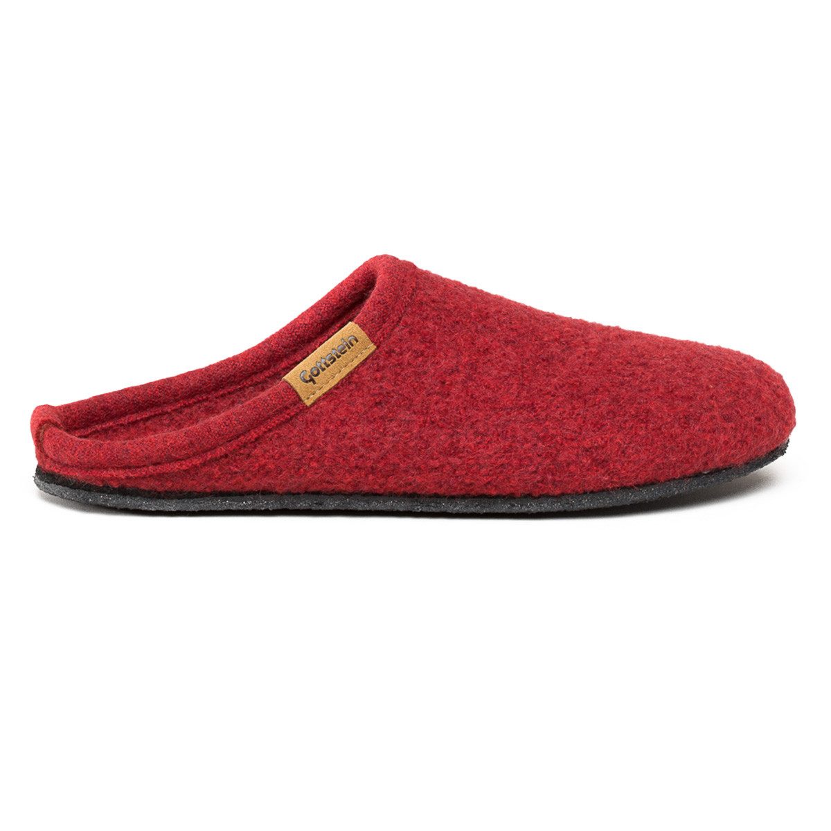Gottstein Alpine Light Pantoffel Pantoffeln - Aus reiner Schurwolle, Weiche Borte aus feinem Strick