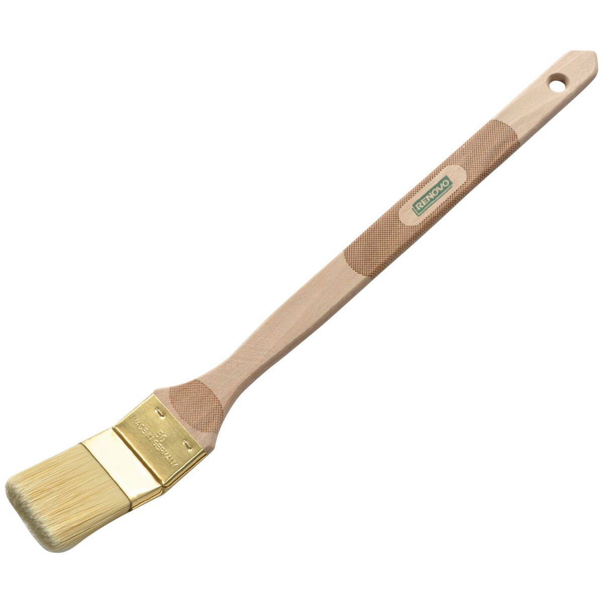 Renovo Pinsel 45380255, (Solo, für Decken- und Wandfarben), Fill-Pro Borsten, Buchenholzstiel, Made in Germany