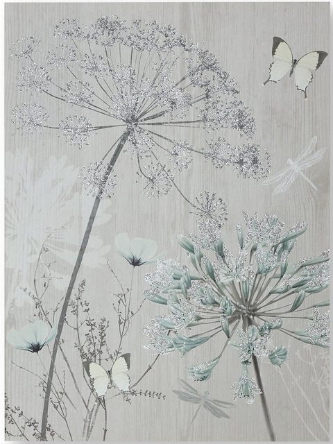 Art for the home Leinwandbild »Glitter Blumen«, (1 Stück)-Otto
