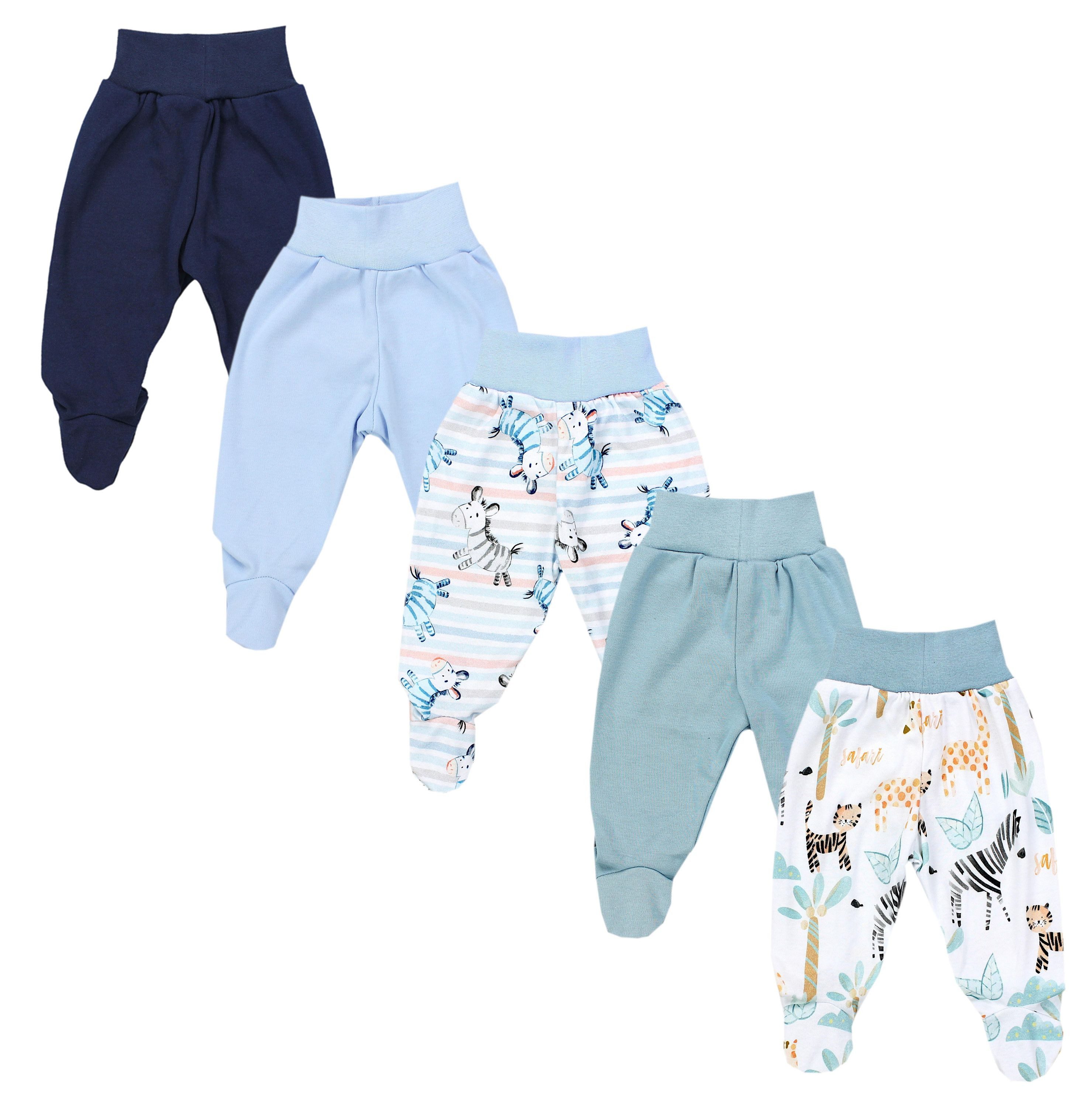 Schlupfhose TupTam Baby Unisex Hose mit Fuß Bunte 5er Pack