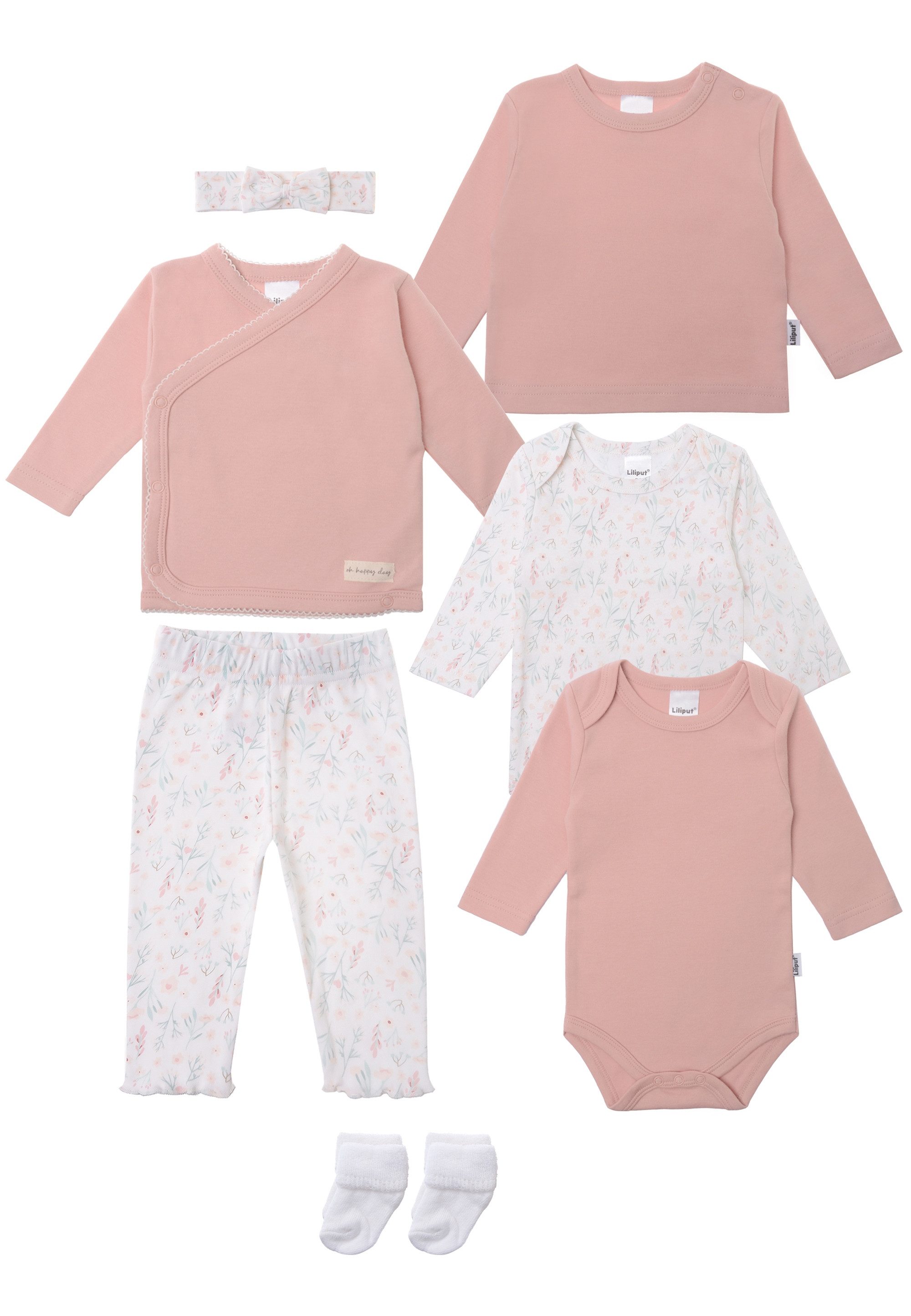 Liliput Erstausstattungspaket Blümchen mit 8 Teilen und niedlichen Details