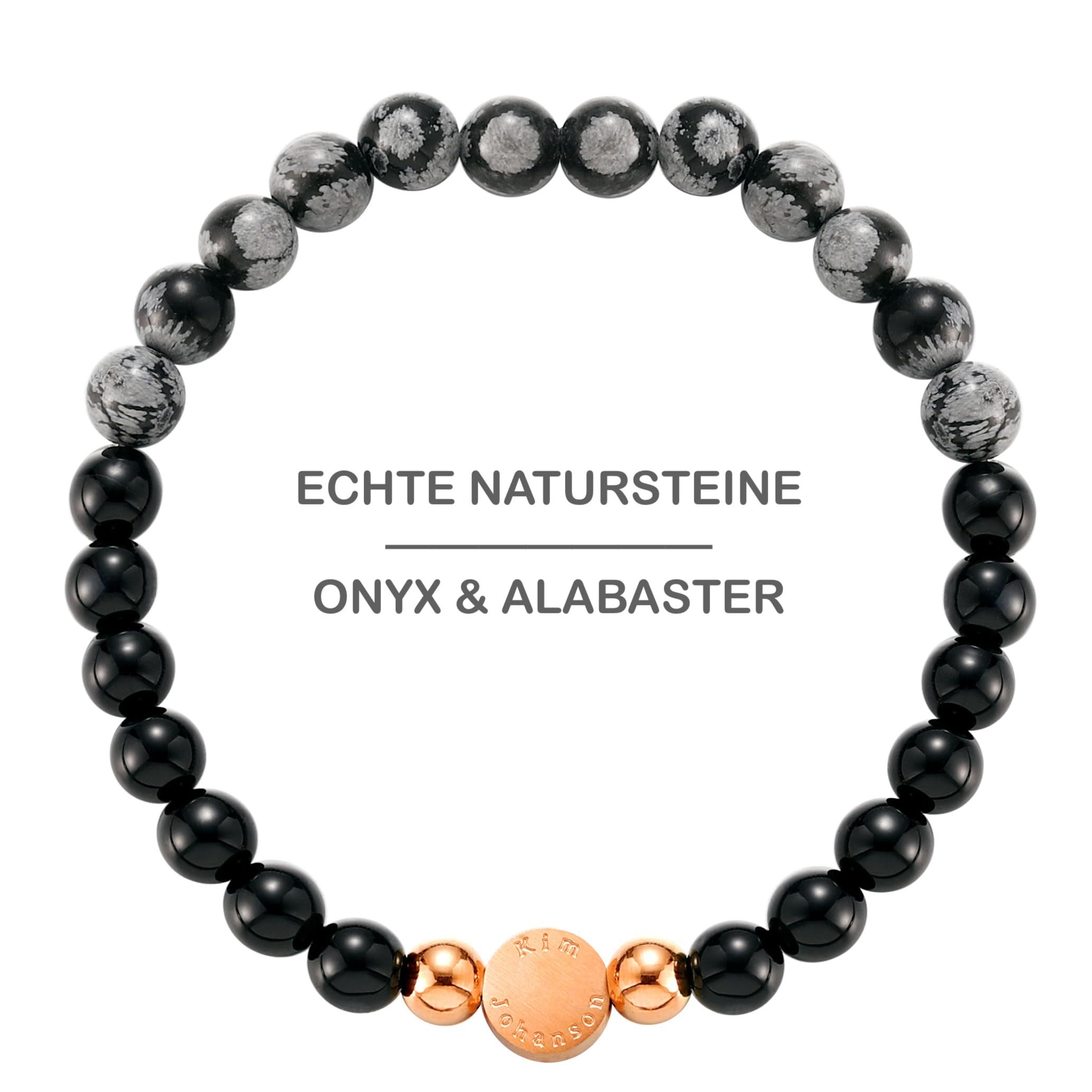Kim Johanson Armband Flow (1-tlg), mit Natursteinen mit Alabasta und Onyx günstig online kaufen