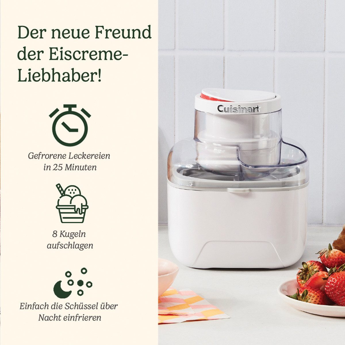 Cuisinart Eismaschine Solo Scoops Ice Cream Maker