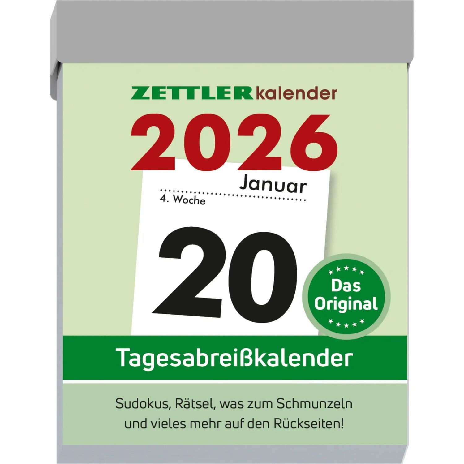 NEUMANN Wandkalender Zettler Tagesabreißkalender M 2026 5,4x7,2 cm Bürokalender 1 Tag...
