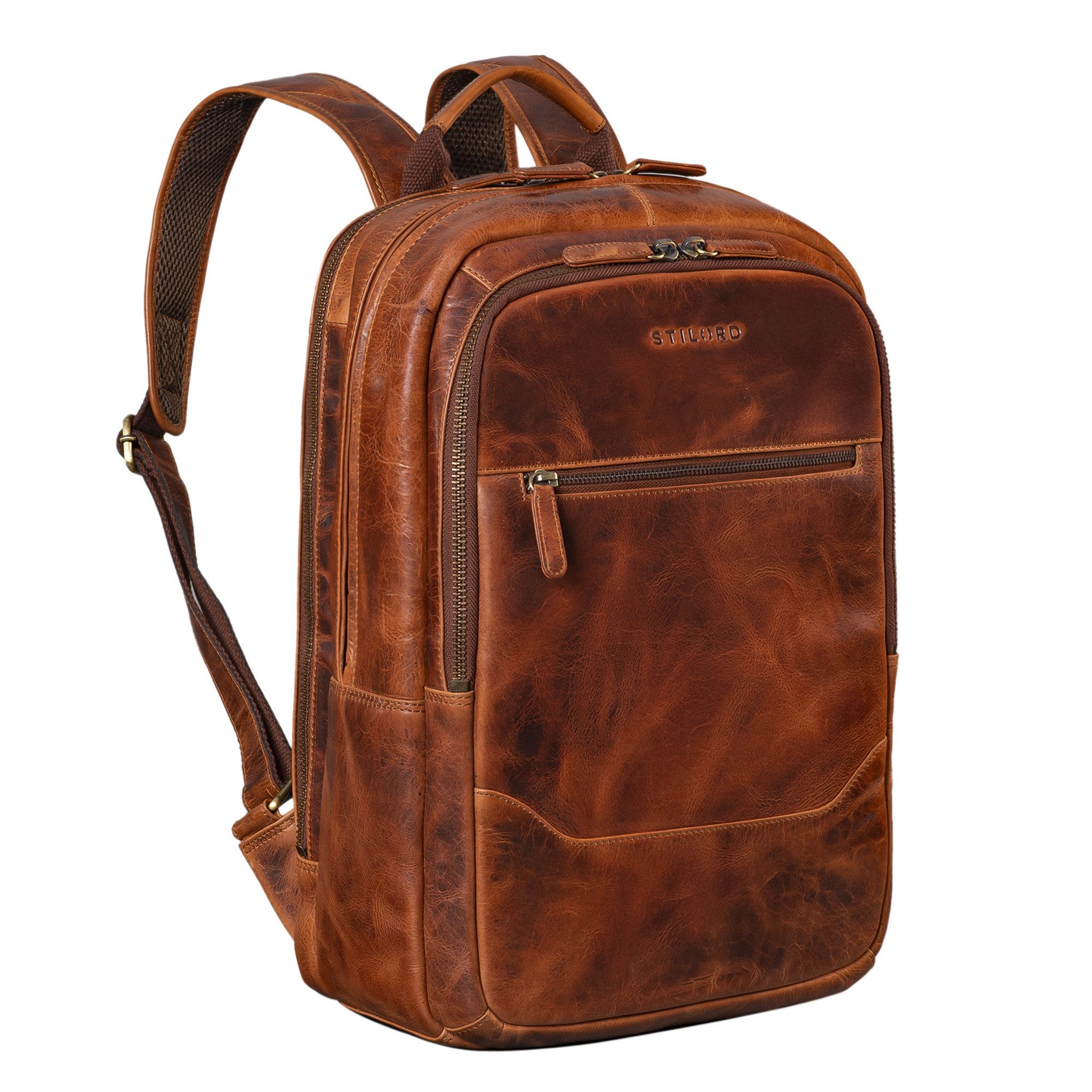Notebook-Rucksack "Maxor" XL Business Rucksack Herren Leder