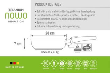 WOLL Bratpfanne Nowo Titanium, Aluminiumguss (1-tlg), Induktion, Made in Germany