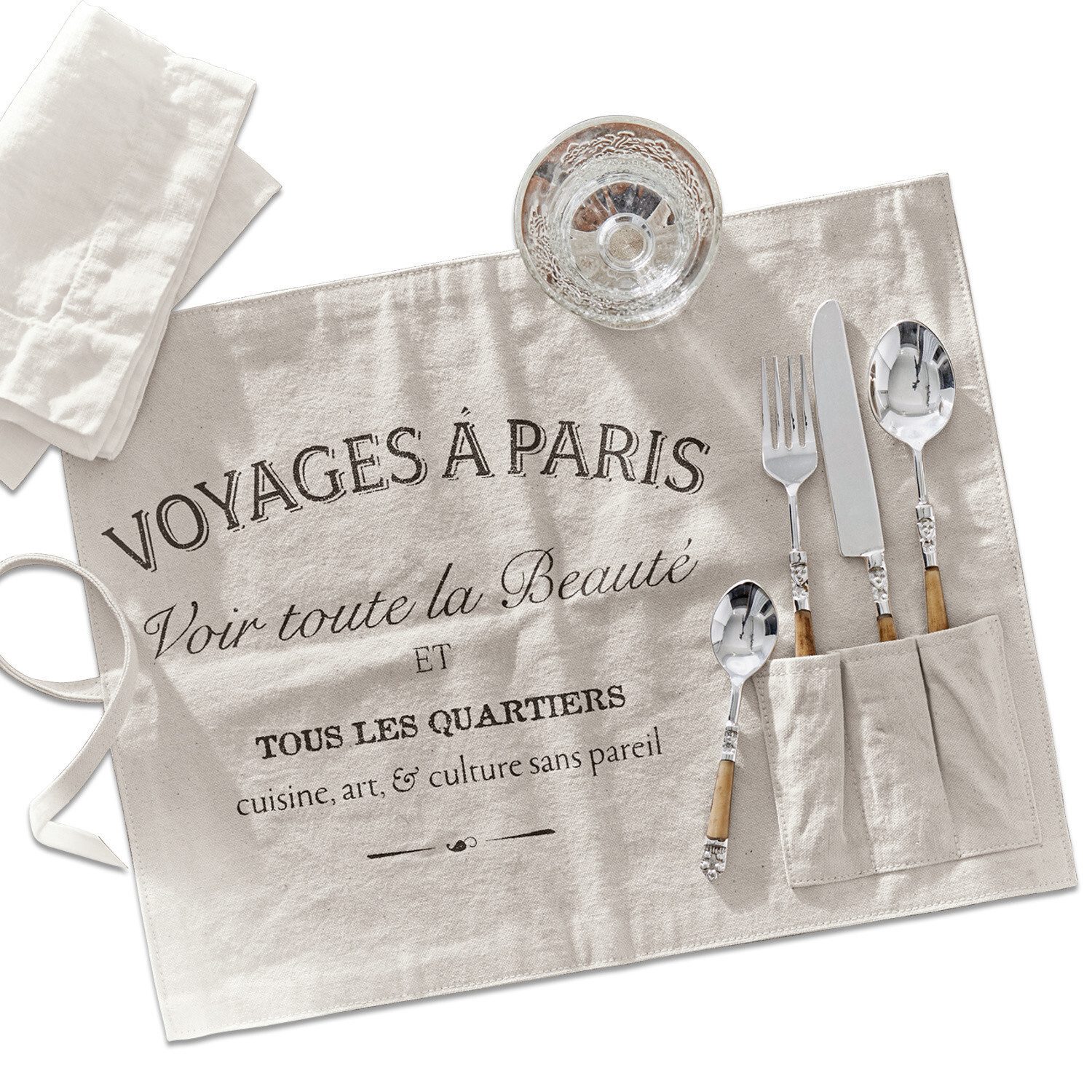 Mirabeau Platzset Platzset 2er Set Voyage creme