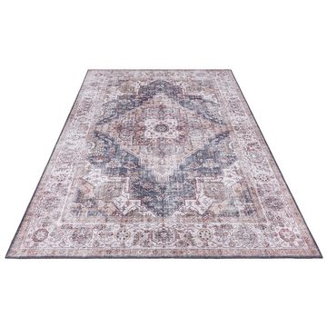 Teppich Vintage Teppich Sylla Kittgrau, NOURISTAN, rechteckig, Höhe: 5 mm