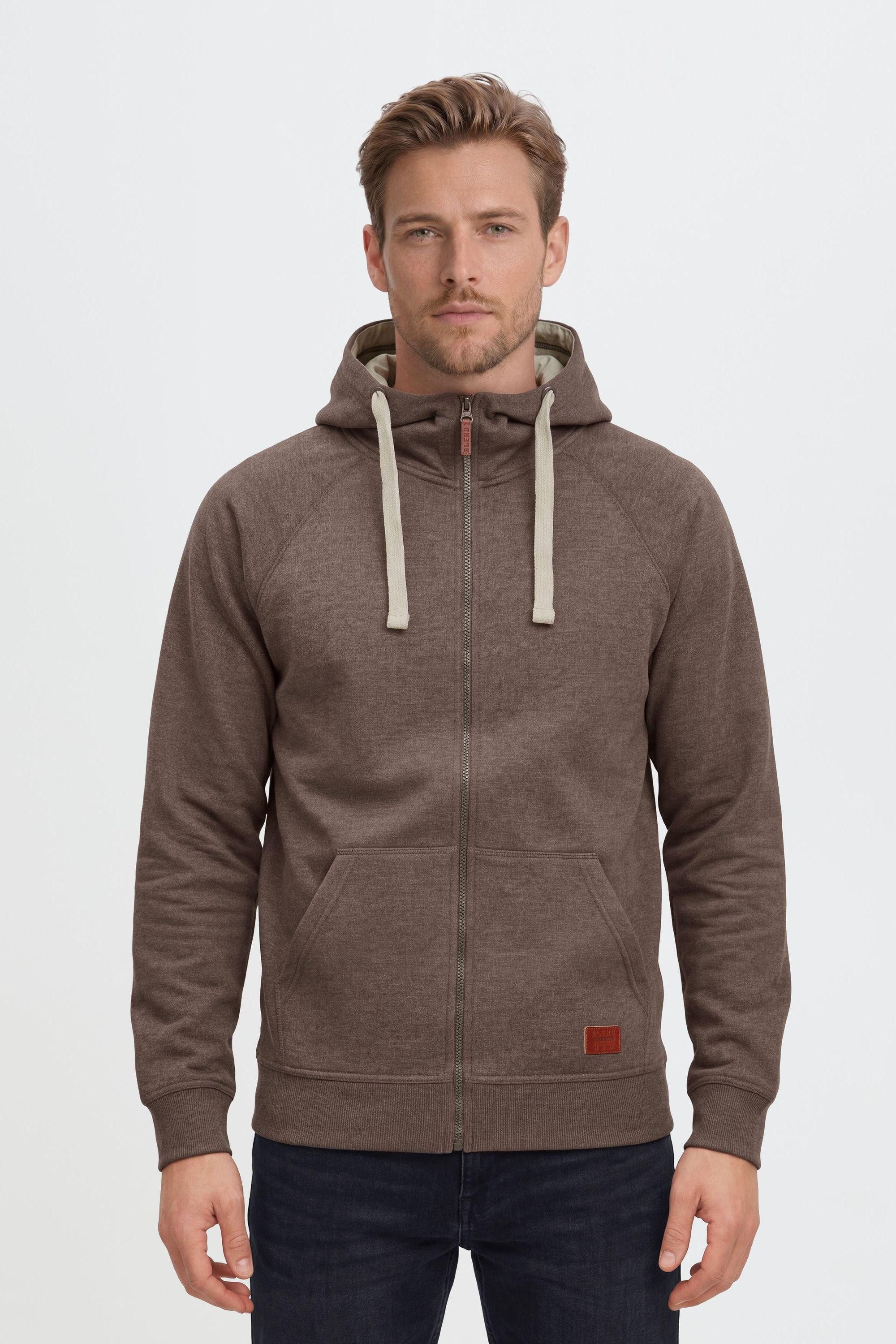 Blend Kapuzensweatjacke BHSpeedy Stilvolle Kapuzensweatjacke mit hochabschließendem Kragen
