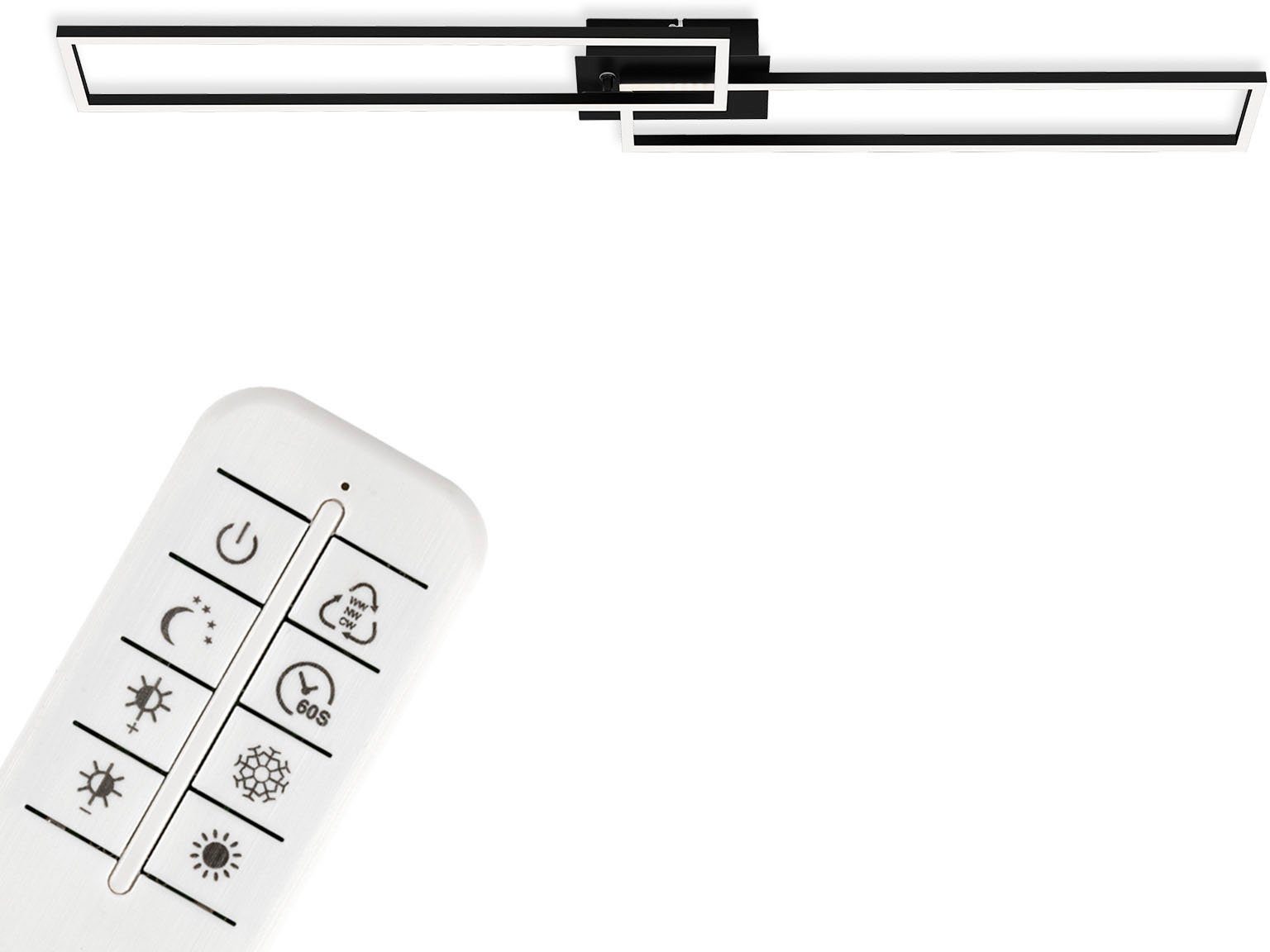 Briloner Leuchten LED Deckenleuchte 3145015 FRAME, CCT - über Fernbedienung günstig online kaufen