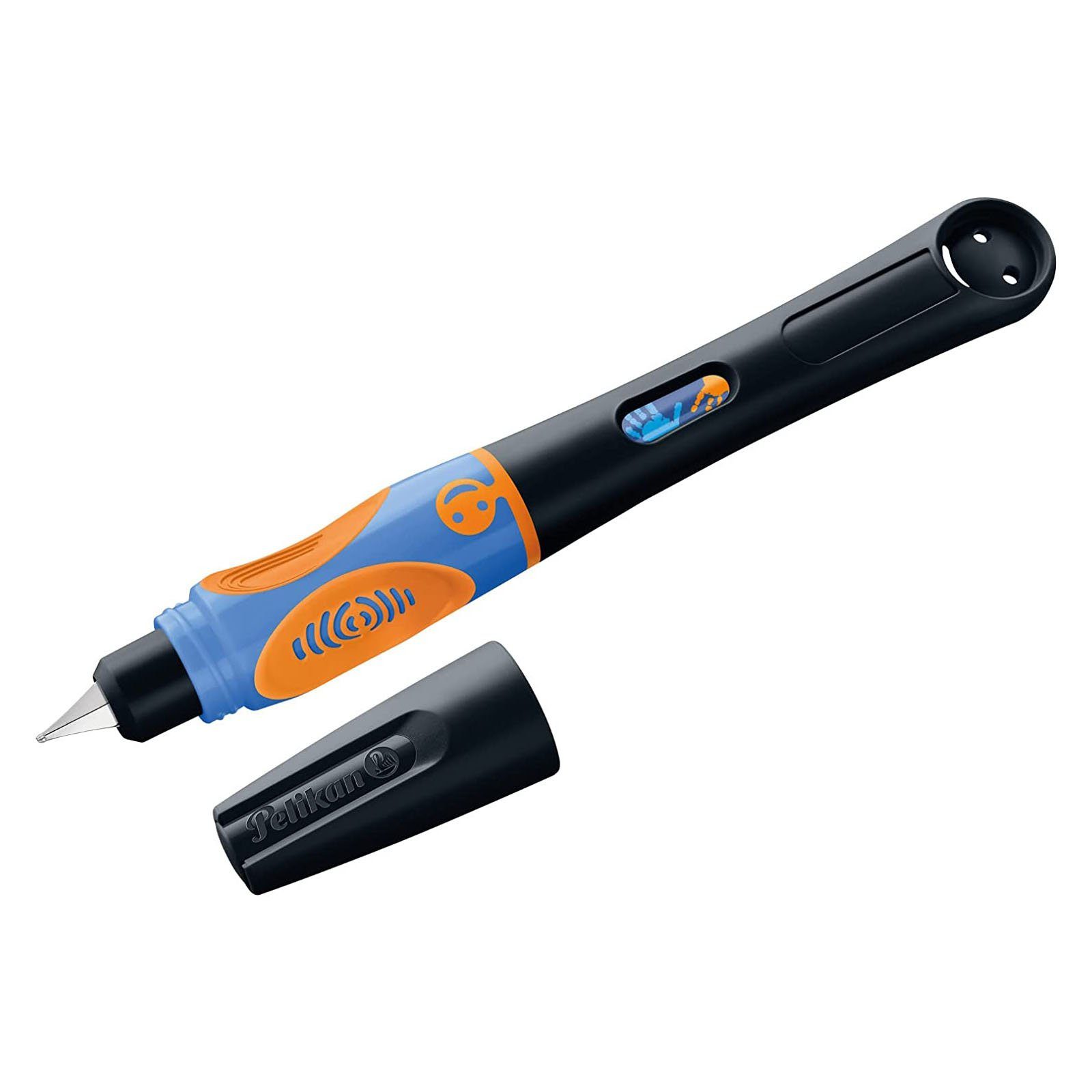 Pelikan Füllfederhalter Pelikan griffix Füllhalter Neon Black, für Linkshänder