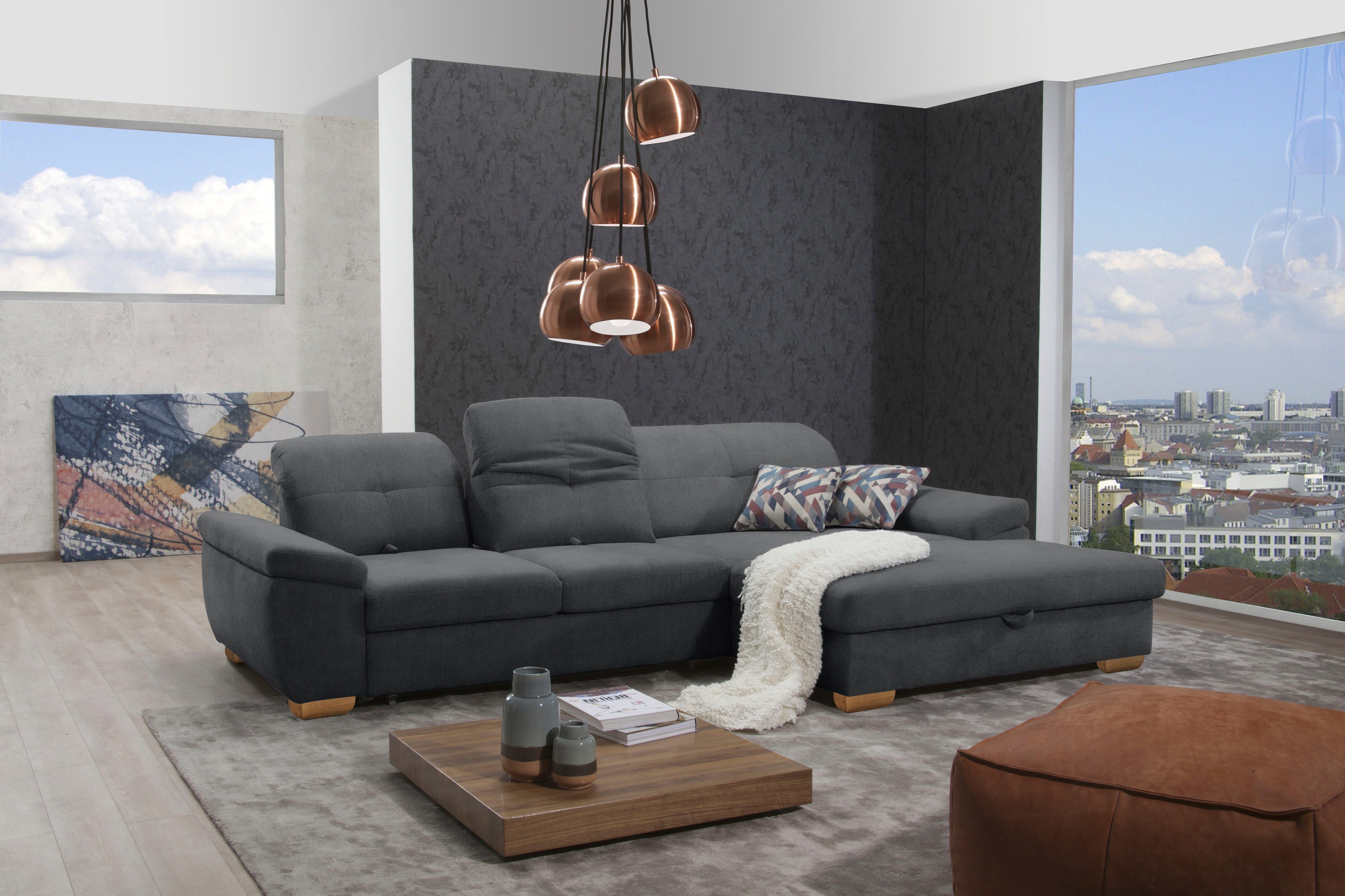 alina Ecksofa Nadira, wahlweise mit Bettfunktion und Stauraum