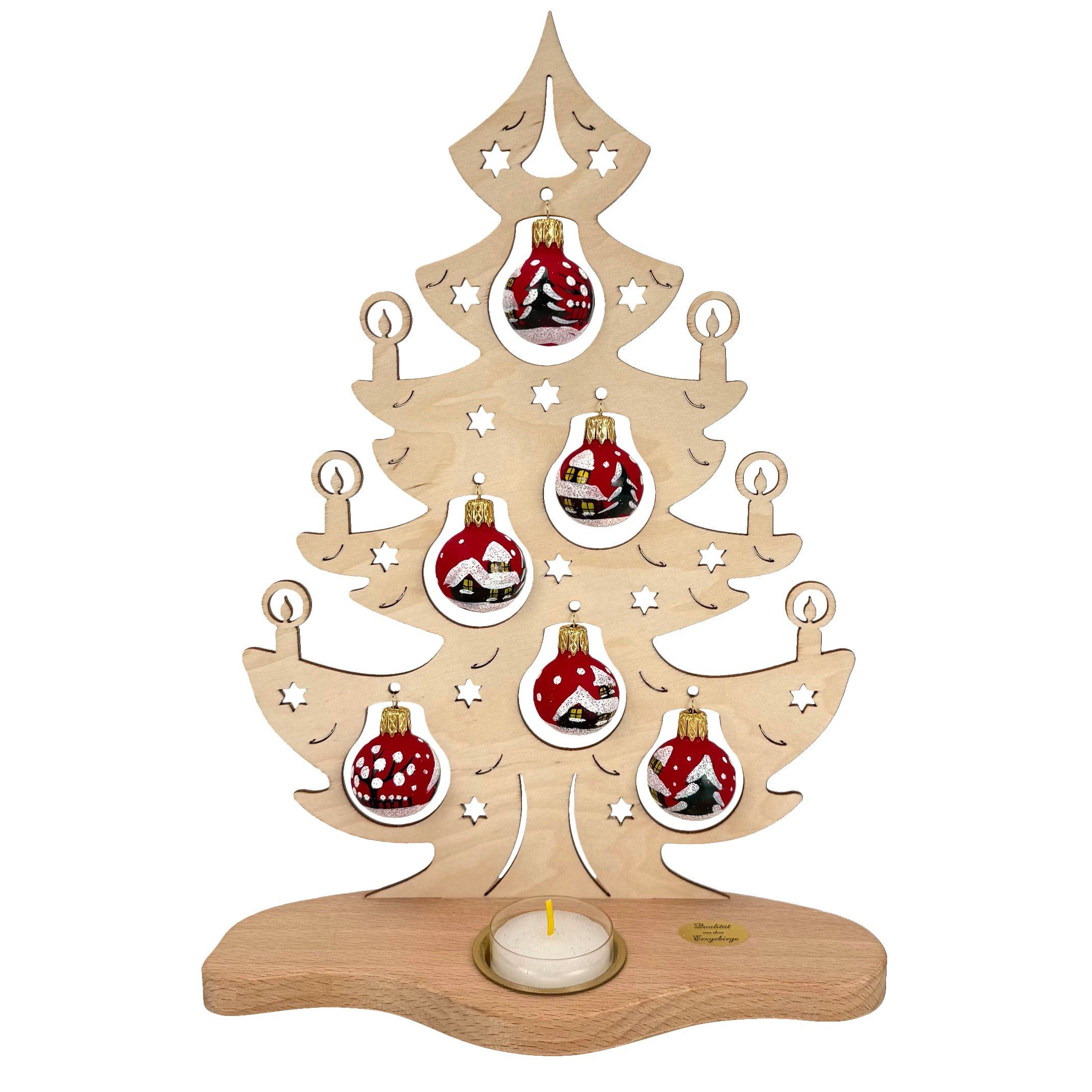 SAICO Original Teelichthalter Weihnachtsbaum, Lichterspitze mit handbemalte günstig online kaufen