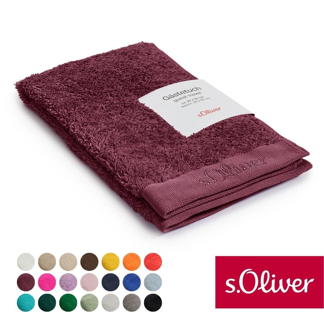 s.Oliver Gästehandtuch s.Oliver, Premium Qualität, 600 gr/m², auch als Sets günstig online kaufen