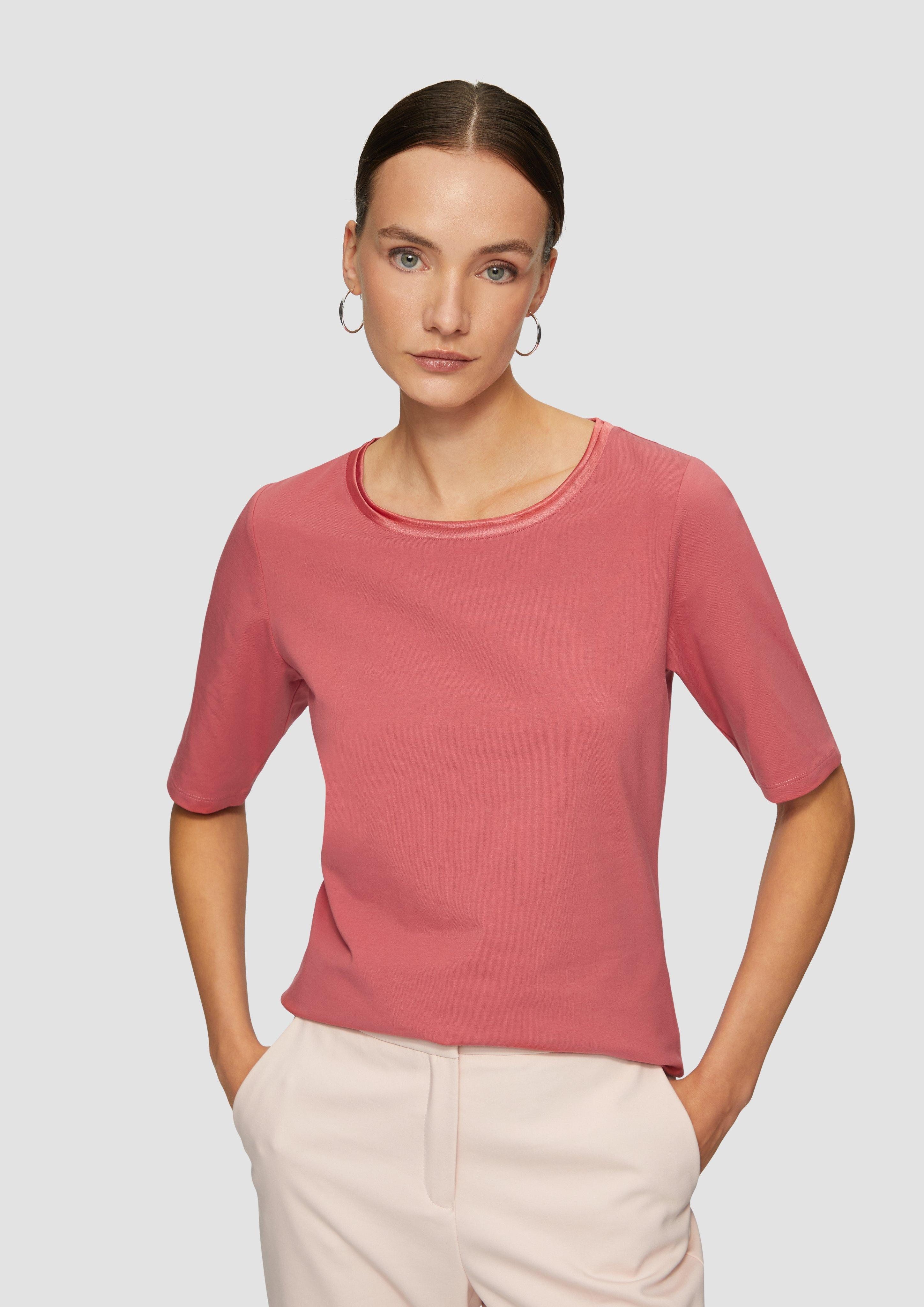 s.Oliver BLACK LABEL Kurzarmshirt T-Shirt aus günstig online kaufen