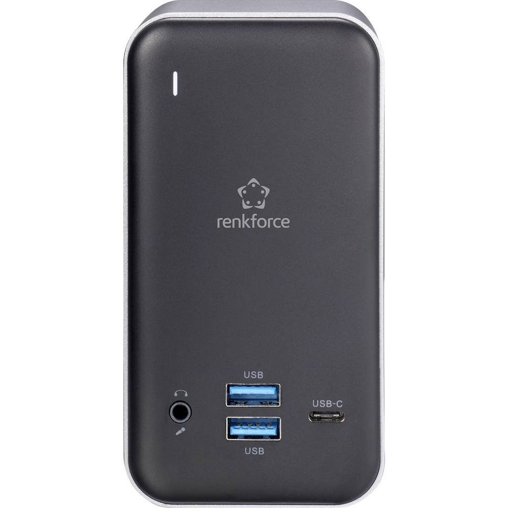 Renkforce Laptop-Dockingstation USB-C® Dock Notebook Dockingstation RF-4499452, inkl. Ladefunktion