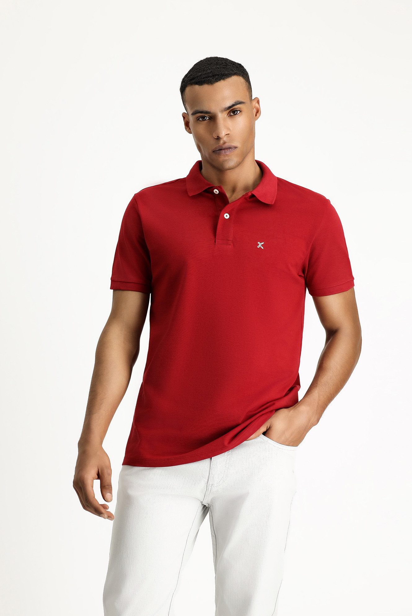 KIGILI Poloshirt Slim Fit Polo-Shirt für Herren aus Baumwolle (1er pack)