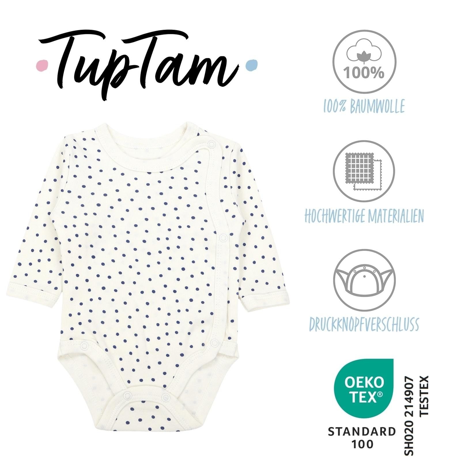 TupTam Langarmwickelbody TupTam Unisex Baby Wickelbody Langarm 5er Set