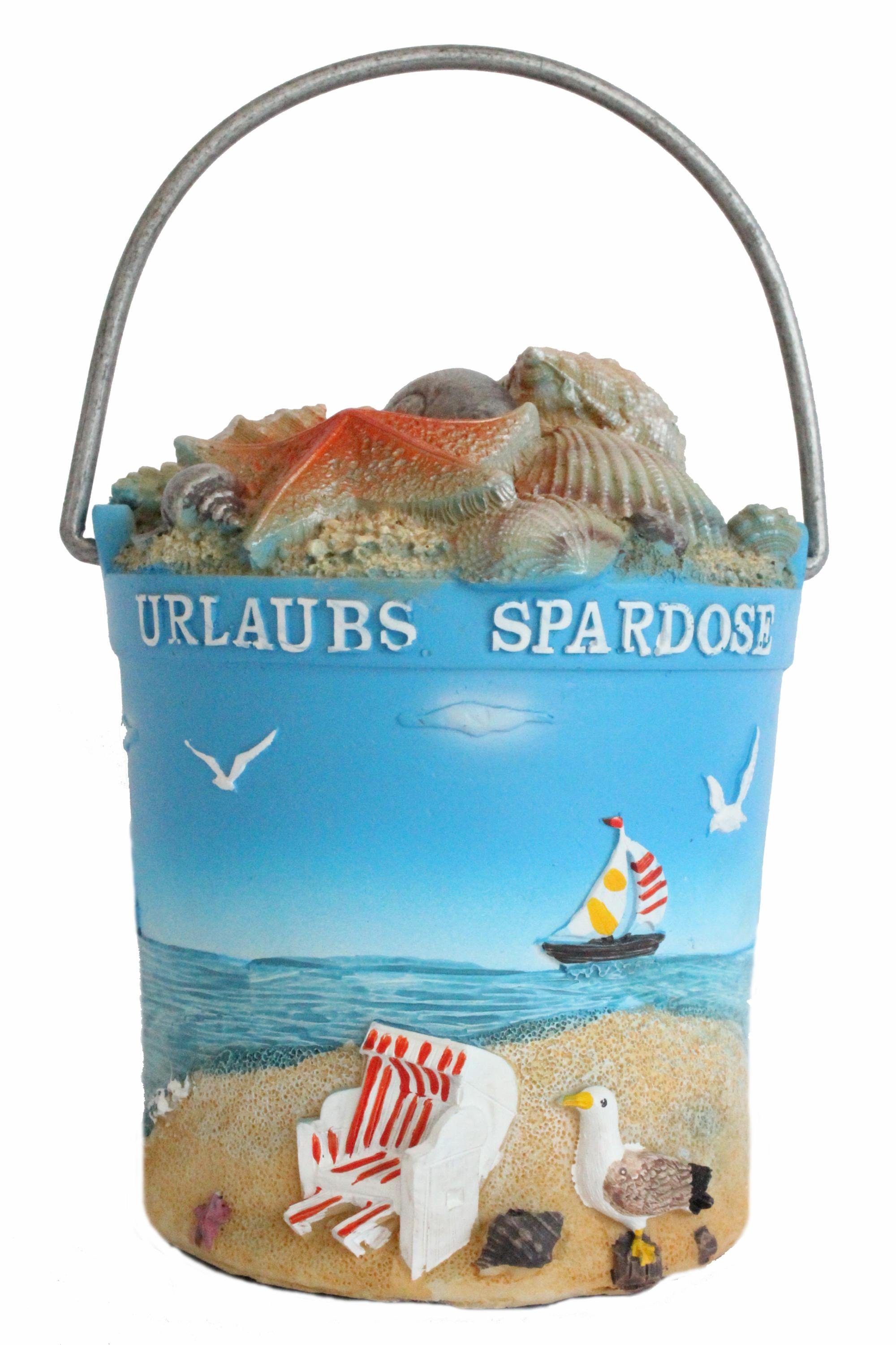 ELLUG Spardose Sparbüchse – Strandeimer „Urlaubs-Spardose“ günstig online kaufen