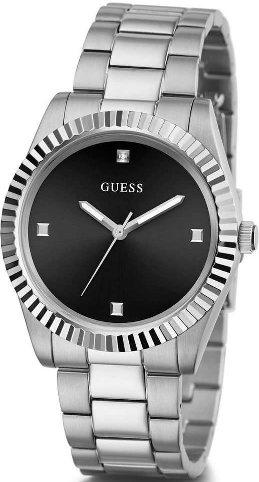 Guess Quarzuhr GW0542G1, Klassisch schöne Armbanduhr für Herren