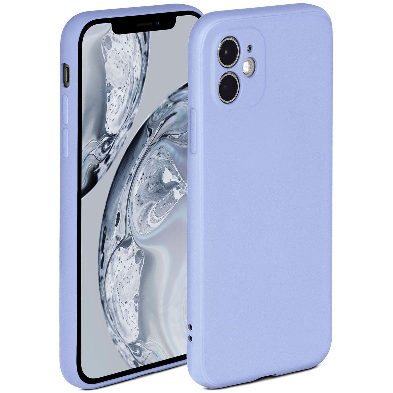 ONEFLOW Handyhülle für iPhone 12 mini Hülle Silikon Soft Case Hellblau 5,4 Zoll, Silikonhülle Cover Dünn Handytasche TPU Schutzhülle mit Kameraschutz