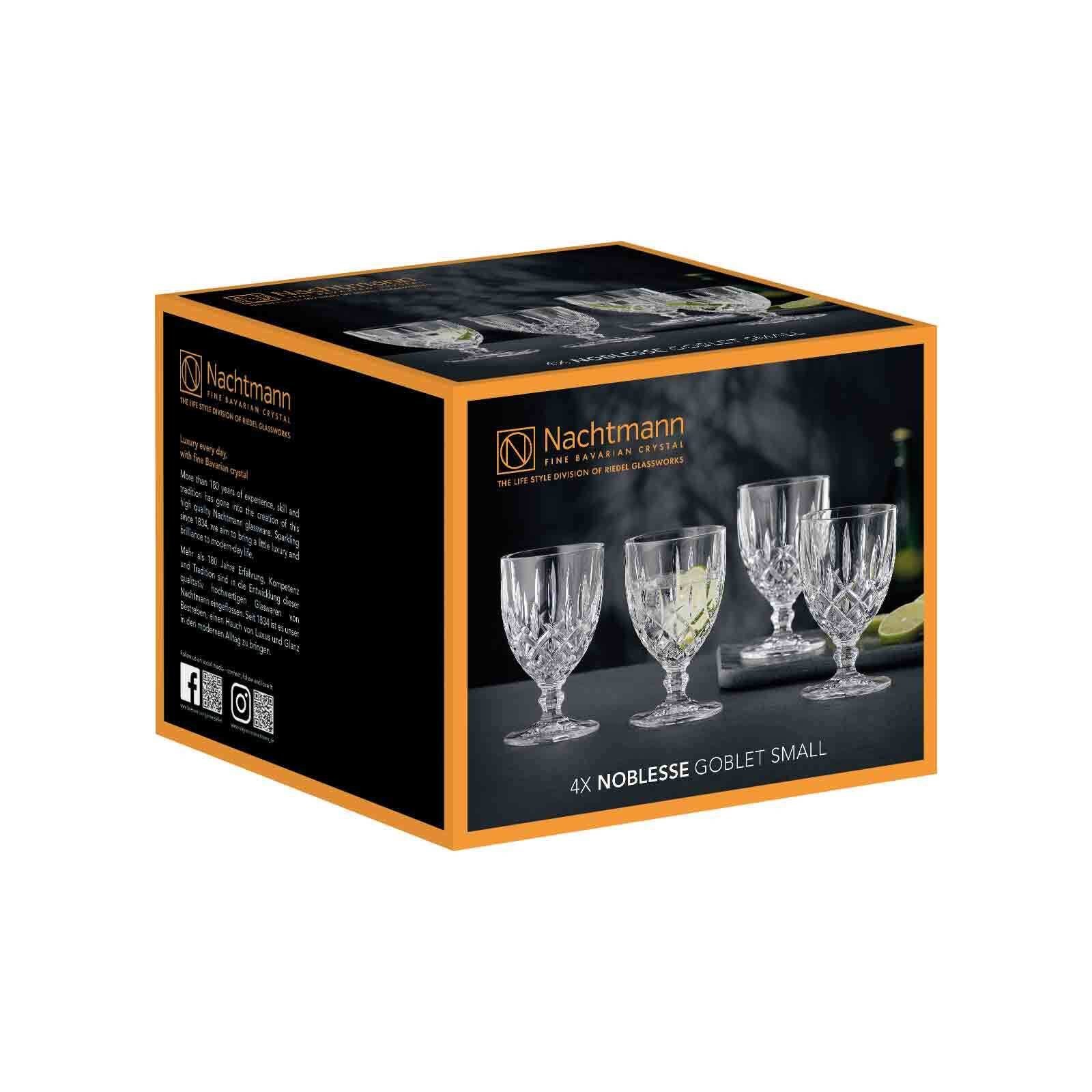 Nachtmann Glas Noblesse Wassergläser 230 ml 4er Set, 4-tlg., Glas