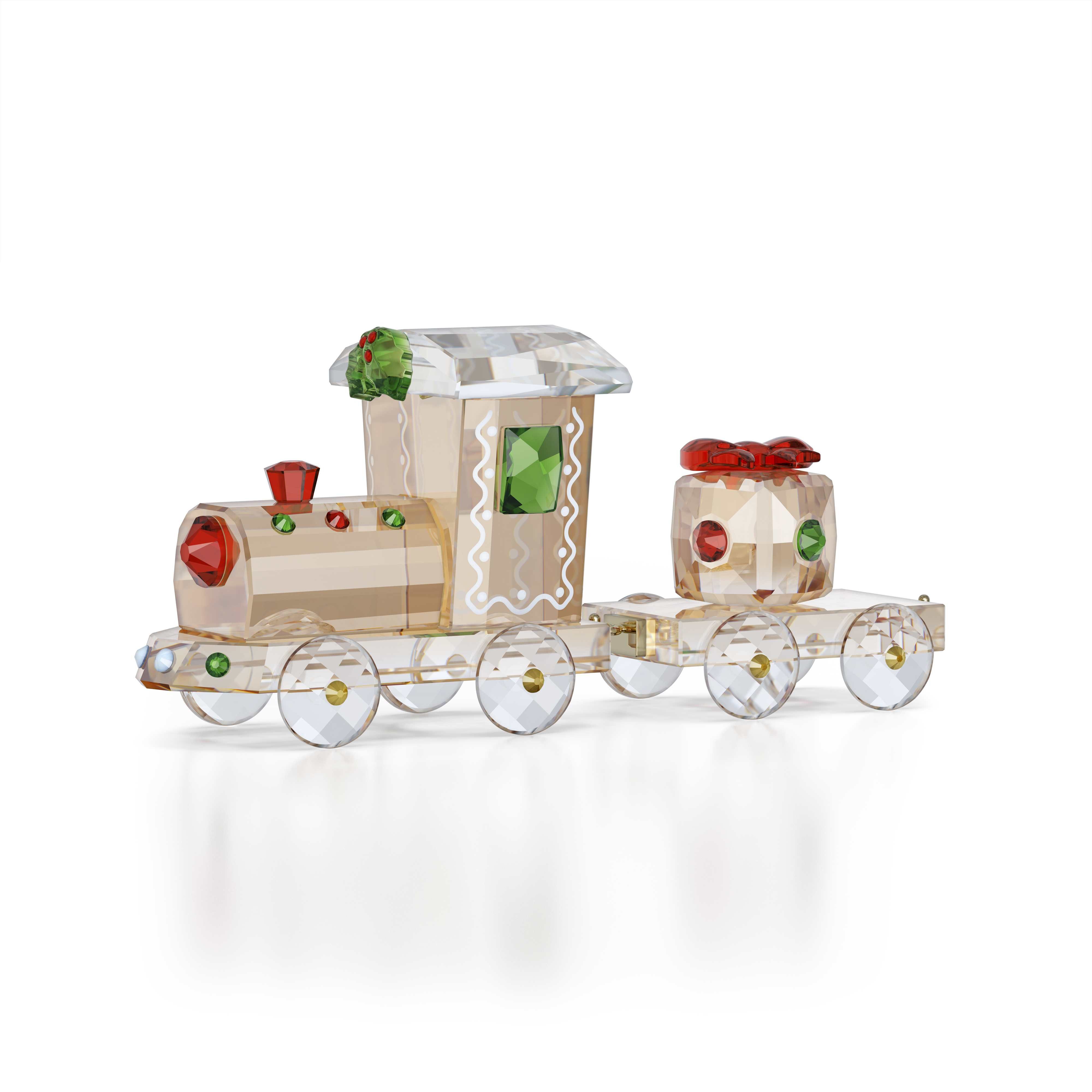Swarovski Weihnachtsfigur Kristallfigur Sammelfigur Dekofigur Eisenbahn Set (1 St), Swarovski® Kristall