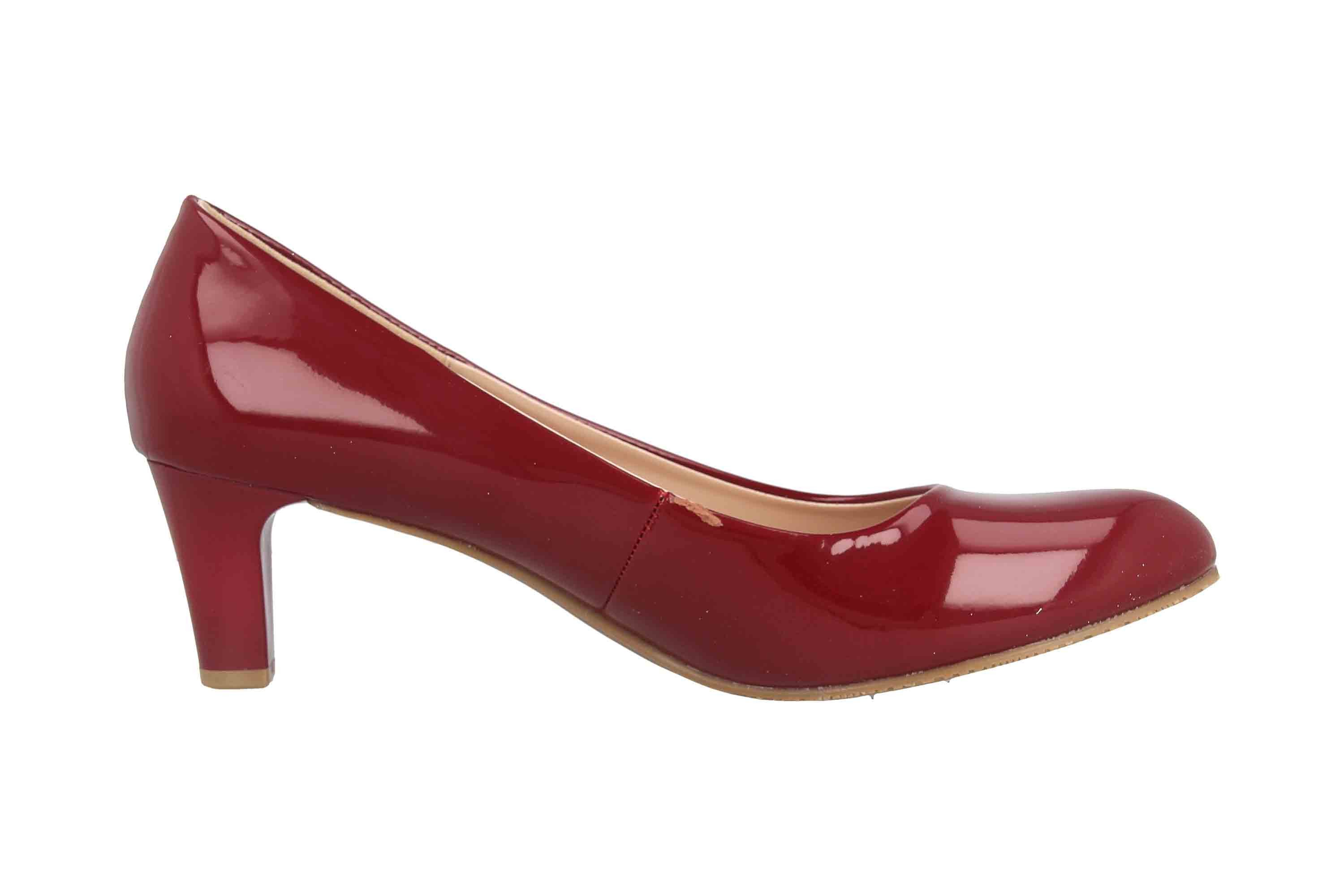 LadyPepp 2GY0211501 Burgundy Patent Pumps
