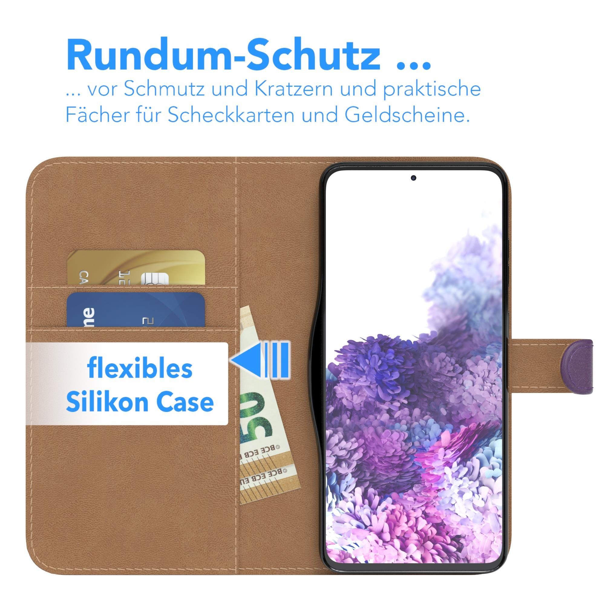 EAZY CASE Handyhülle Bookstyle Farbig für Samsung Galaxy S20 Plus, Schutzhülle mit Standfunktion Kartenfach Handytasche aufklappbar Etui
