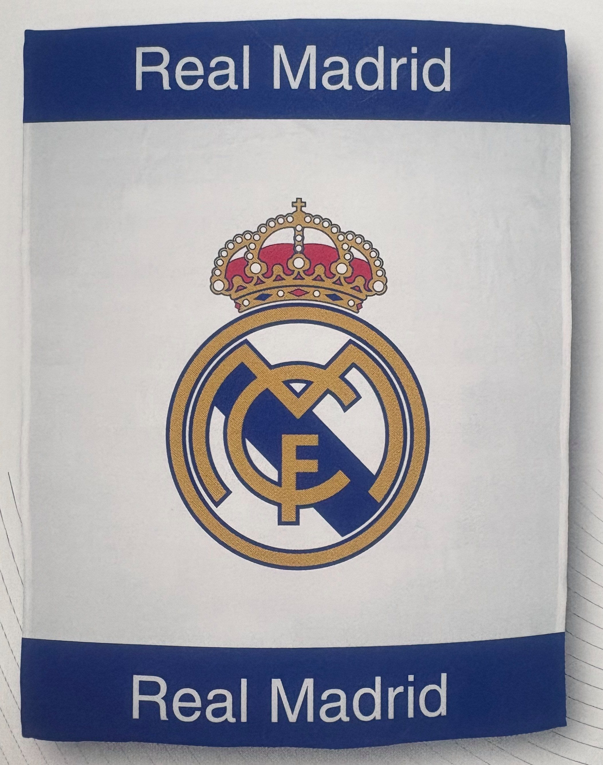Wohndecke Real Madrid Coral Fleecedecke Kuscheldecke 130 x 160 cm, Real Madrid