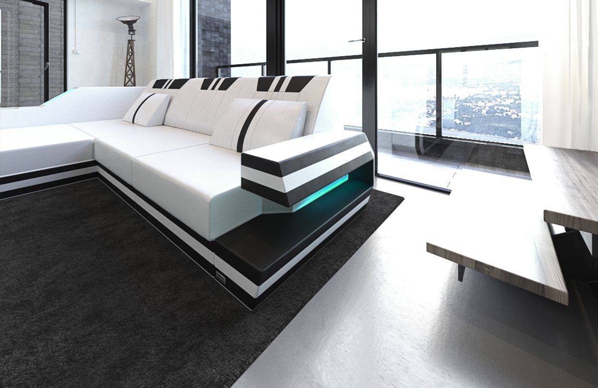 Sofa Dreams Ecksofa Ledercouch Ledersofa Ravenna günstig online kaufen