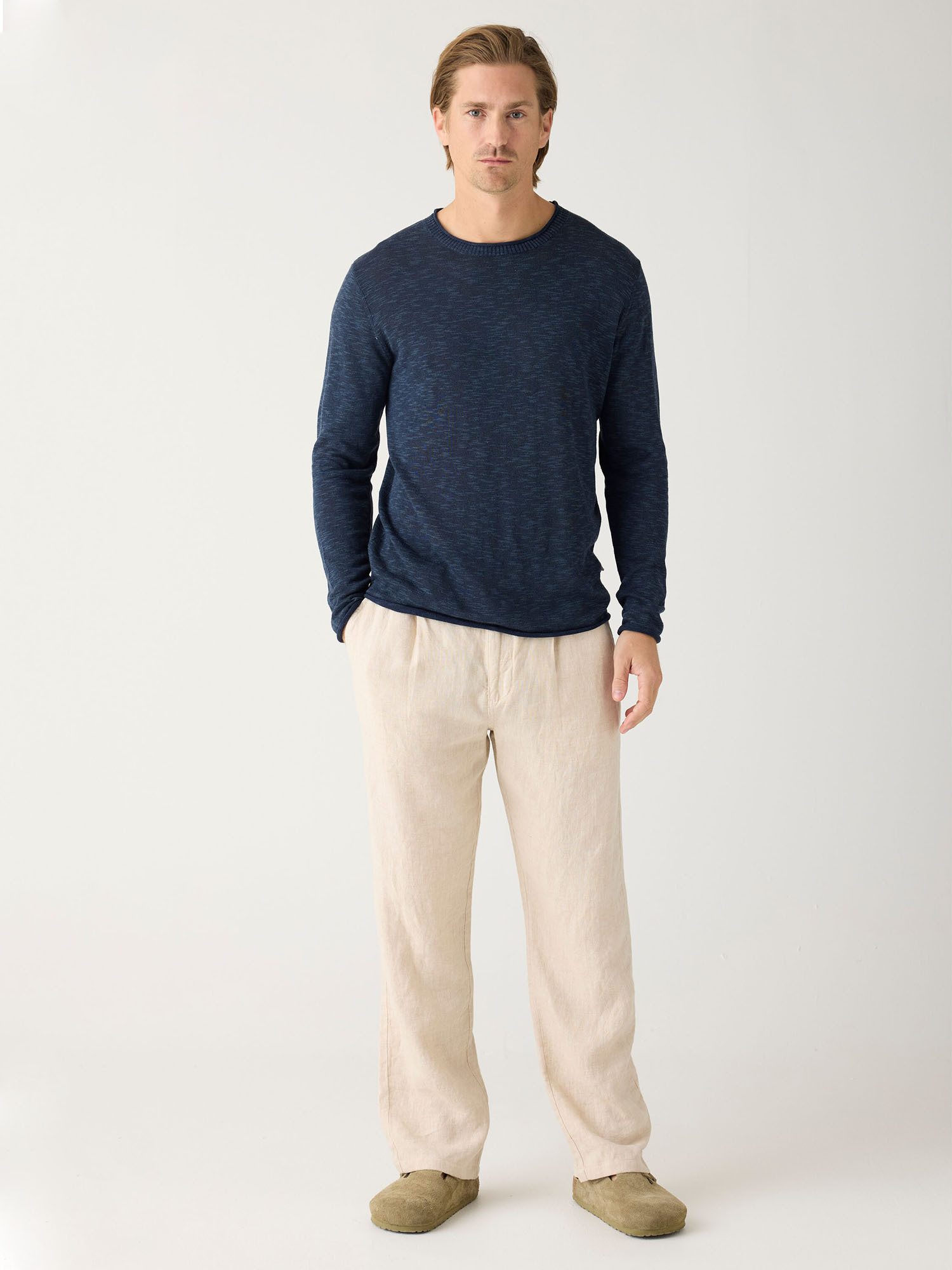 KnowledgeCotton Apparel Stoffhose FIG loose linen pants