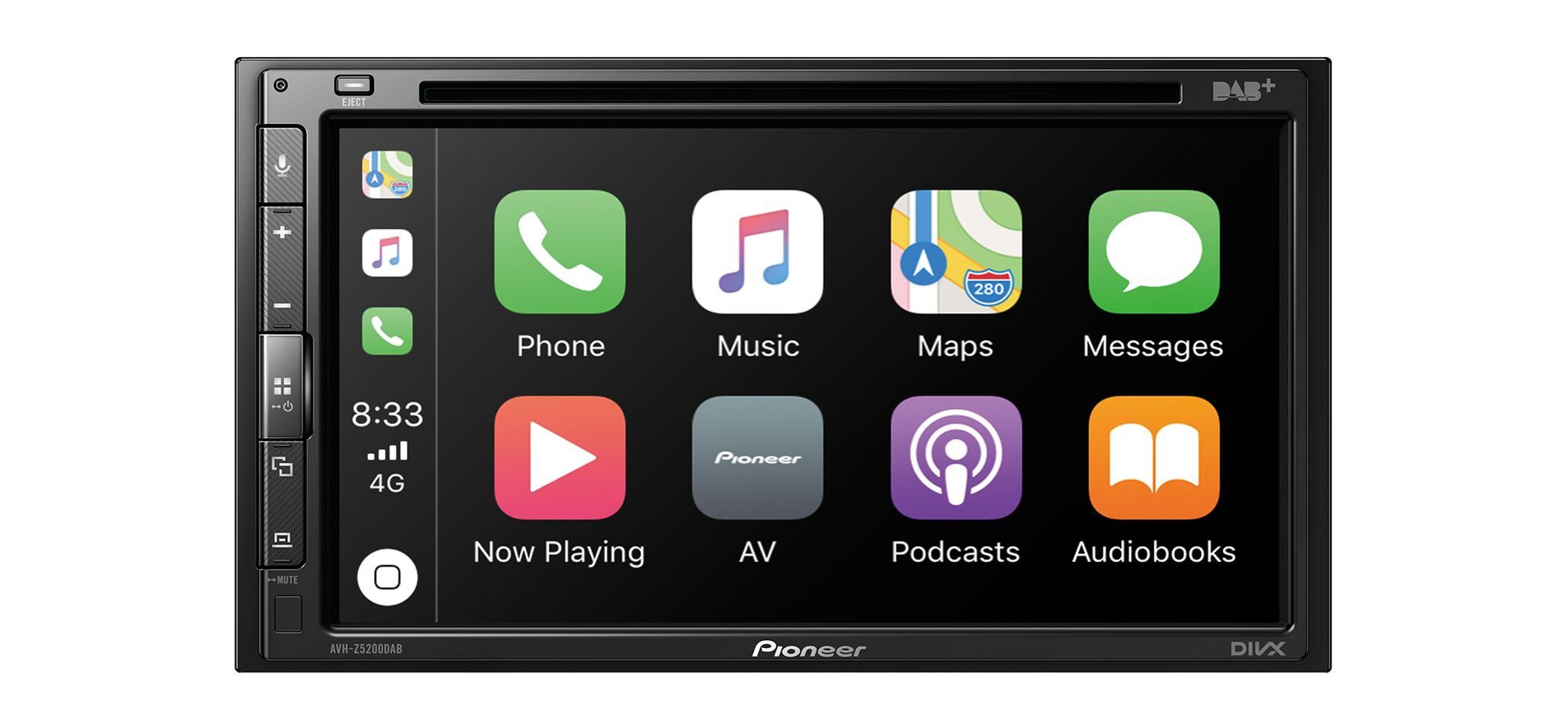 Pioneer AVH-Z5200DAB DAB+ Bluetooth CarPlay Android Spotify CDradio Autoradio