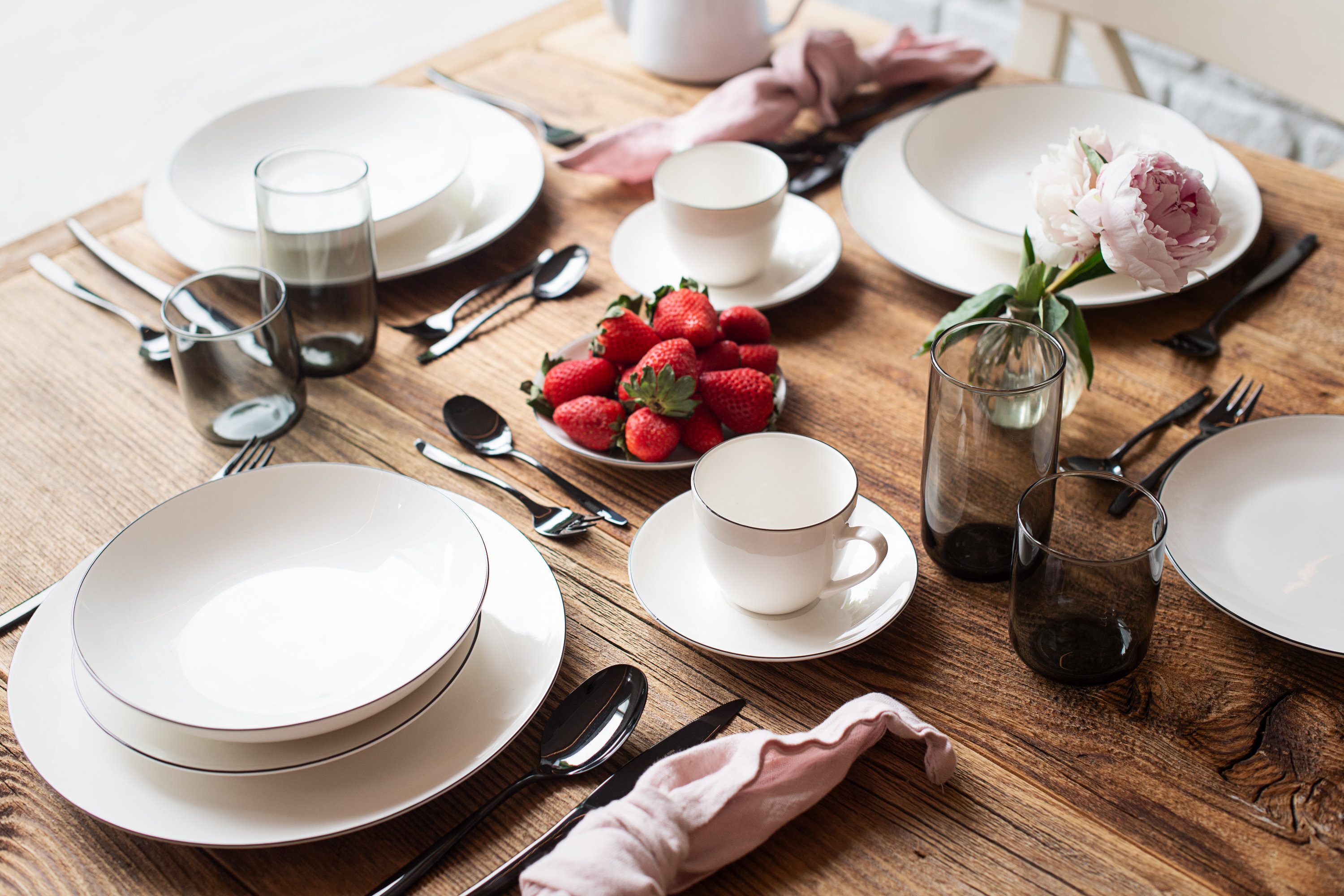 MÄSER Kaffeeservice Felise (18-tlg), 6 Personen, Porzellan