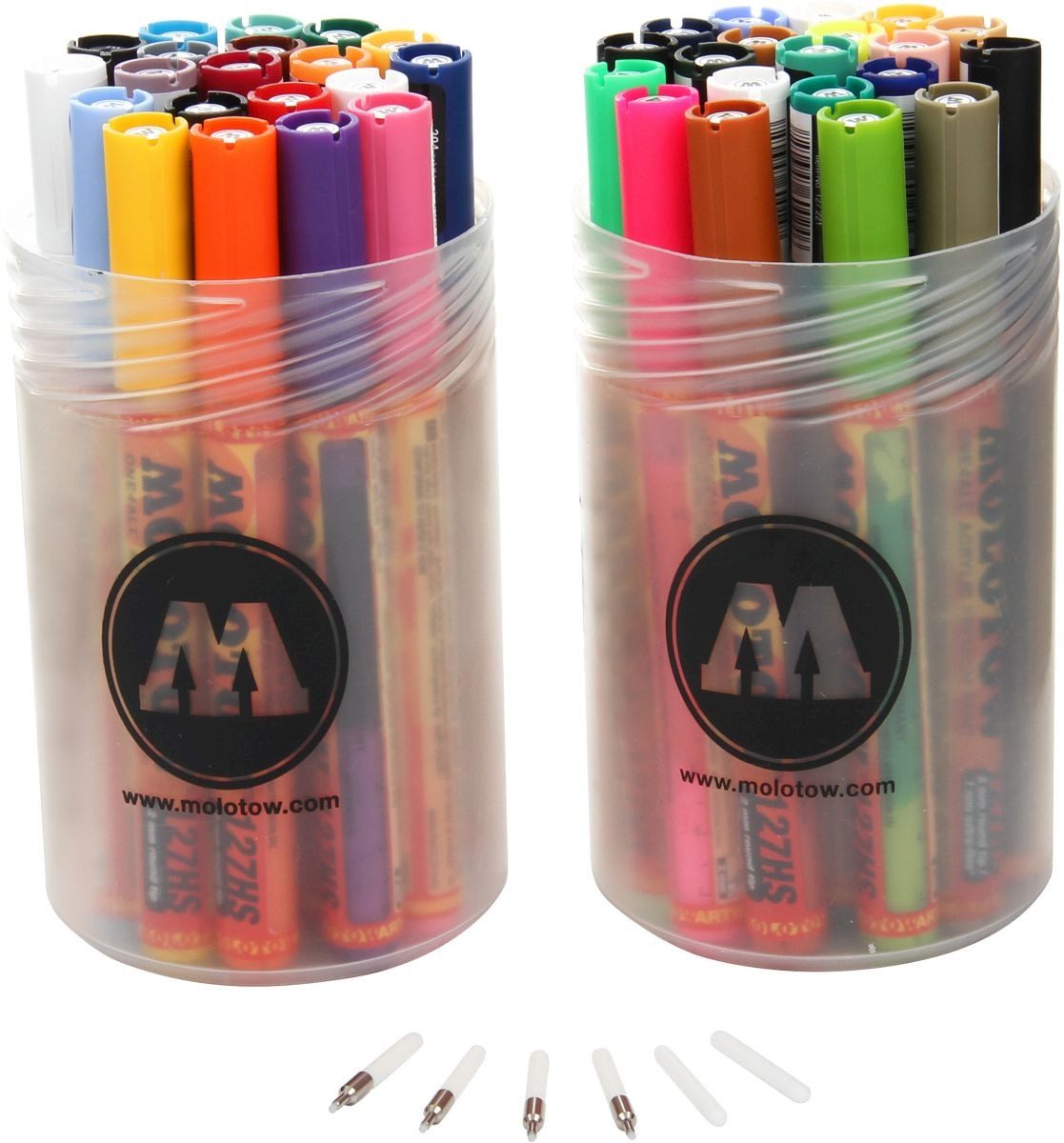 MOLOTOW Permanentmarker Permanentmarker One4All 127 HS nachfüllbar 2mm VE=2x20 Stück Stiftebox