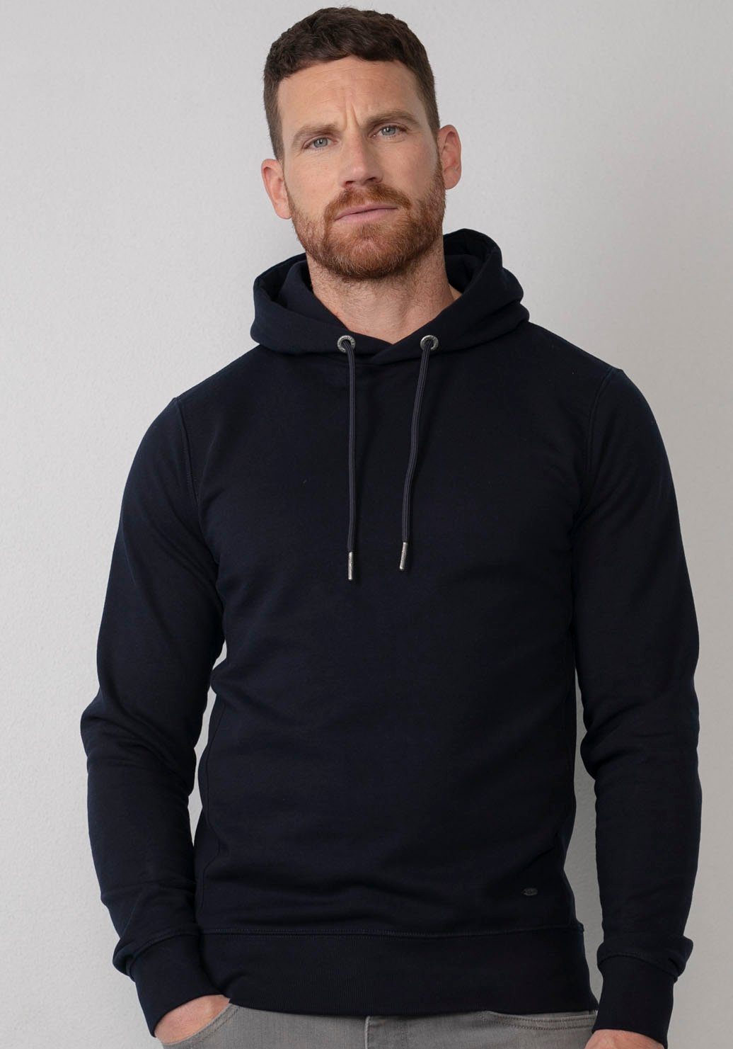 Petrol Industries Kapuzensweatshirt mit Markenlabel navy