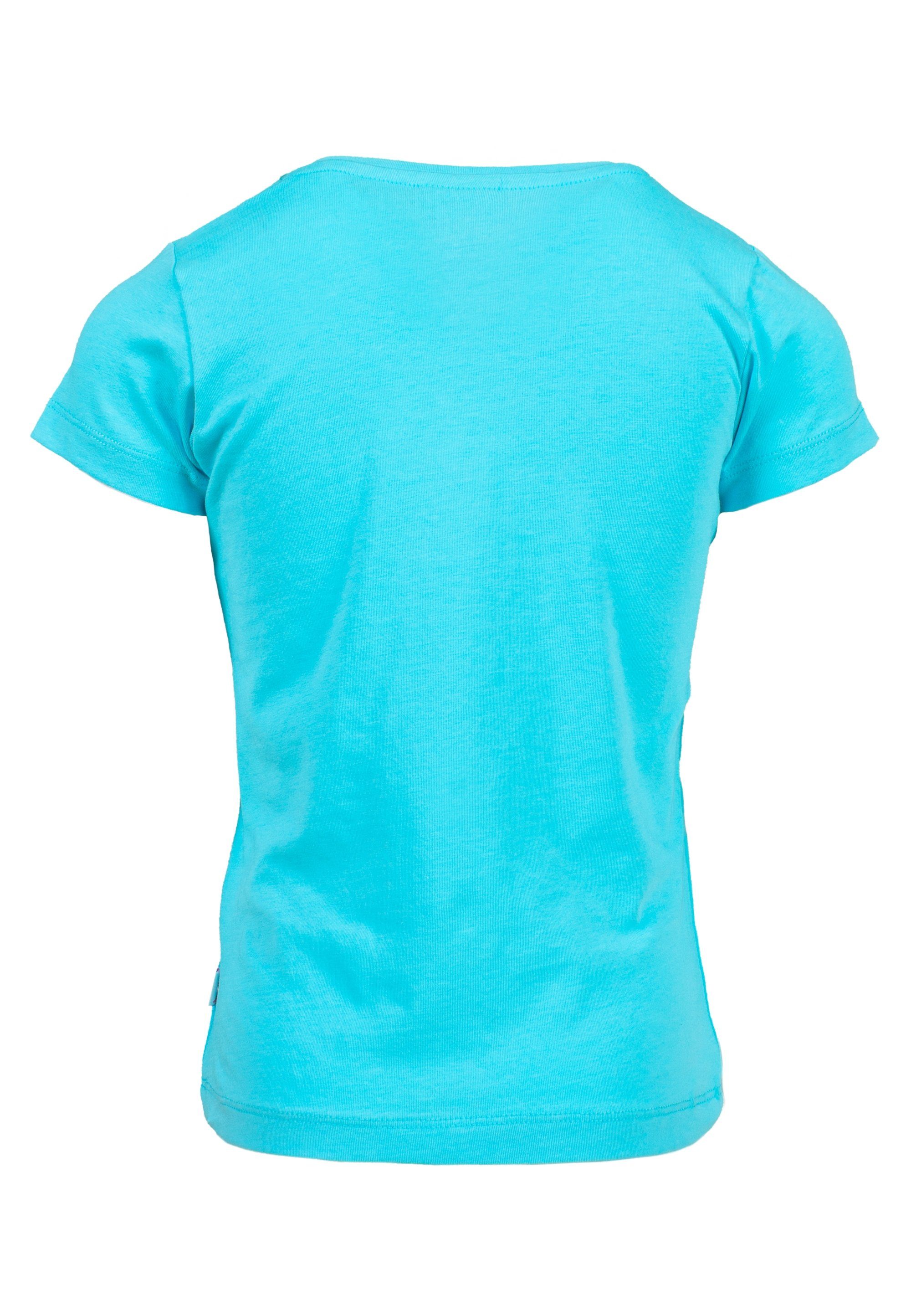SALT AND PEPPER T-Shirt mit Glitzerdruck (2-tlg) türkis Beach weiß