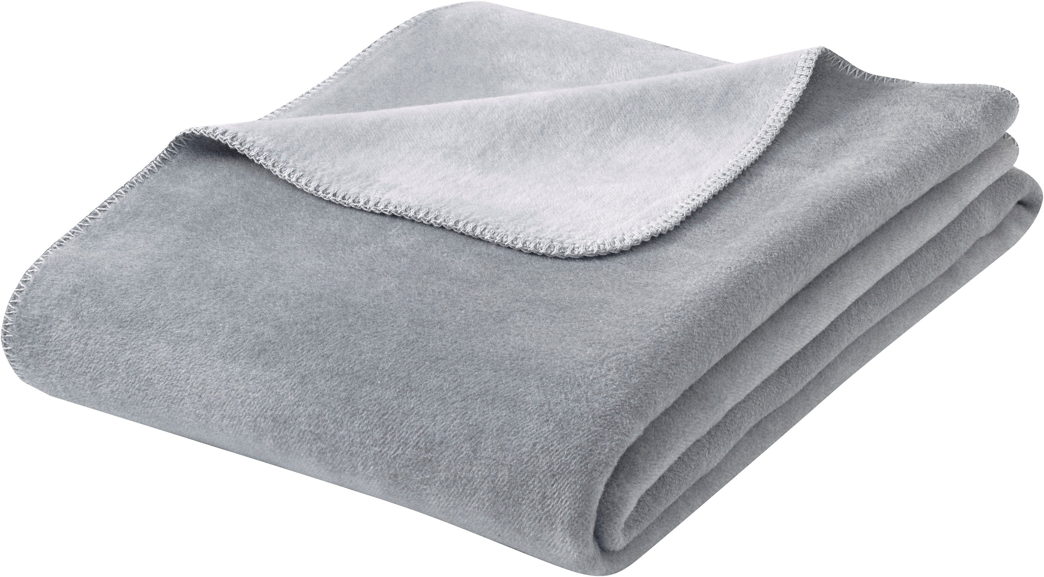 Wohndecke Greta, andas, in Wendeoptik mit geketteltem Zierstich, Kuscheldecke. Reduzierter Preis € 41,99. Unverbindliche Preisempfehlung € 54,90